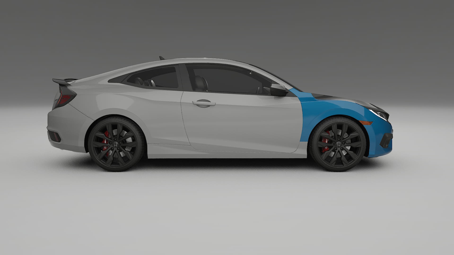 Folie de Protecție a Vopselei Honda Civic coupe prefacelift | Kit Față CrystalGuard cu Capotă Carbon