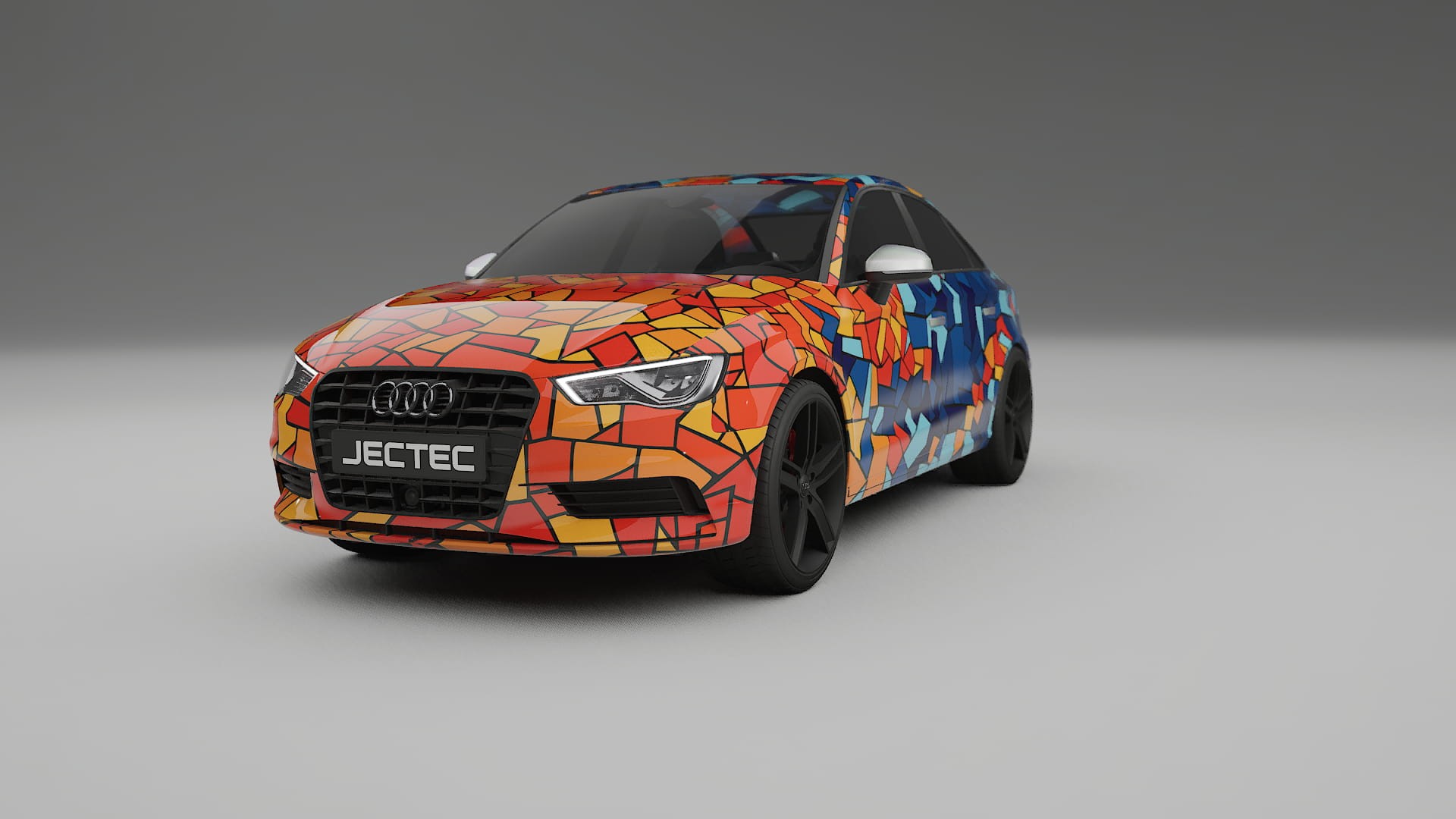Audi A3 8V sedan prefacelift pre-LCI BARCELONA – Kit Wrap PPF Personalizat din Folie de Poliuretan Imprimabilă