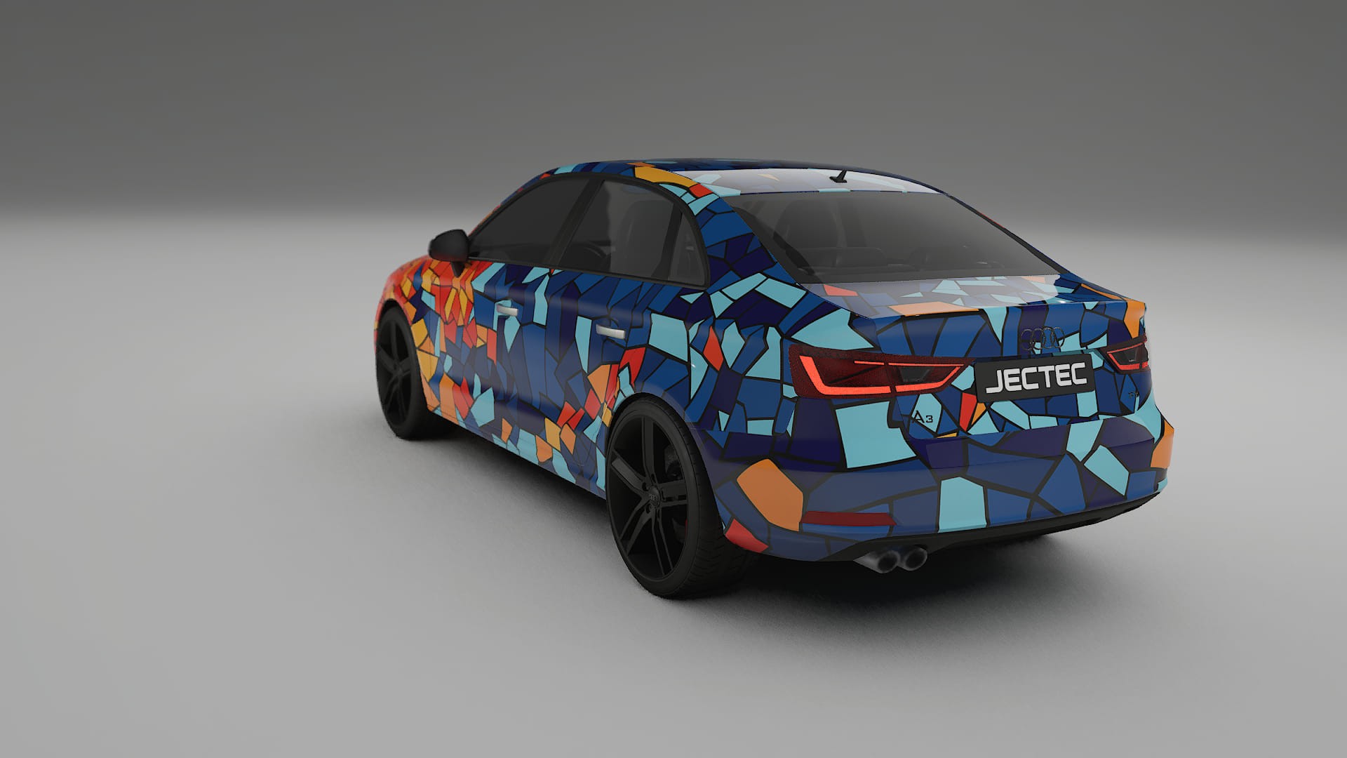 Audi A3 8V sedan prefacelift pre-LCI BARCELONA – Kit Wrap PPF Personalizat din Folie de Poliuretan Imprimabilă