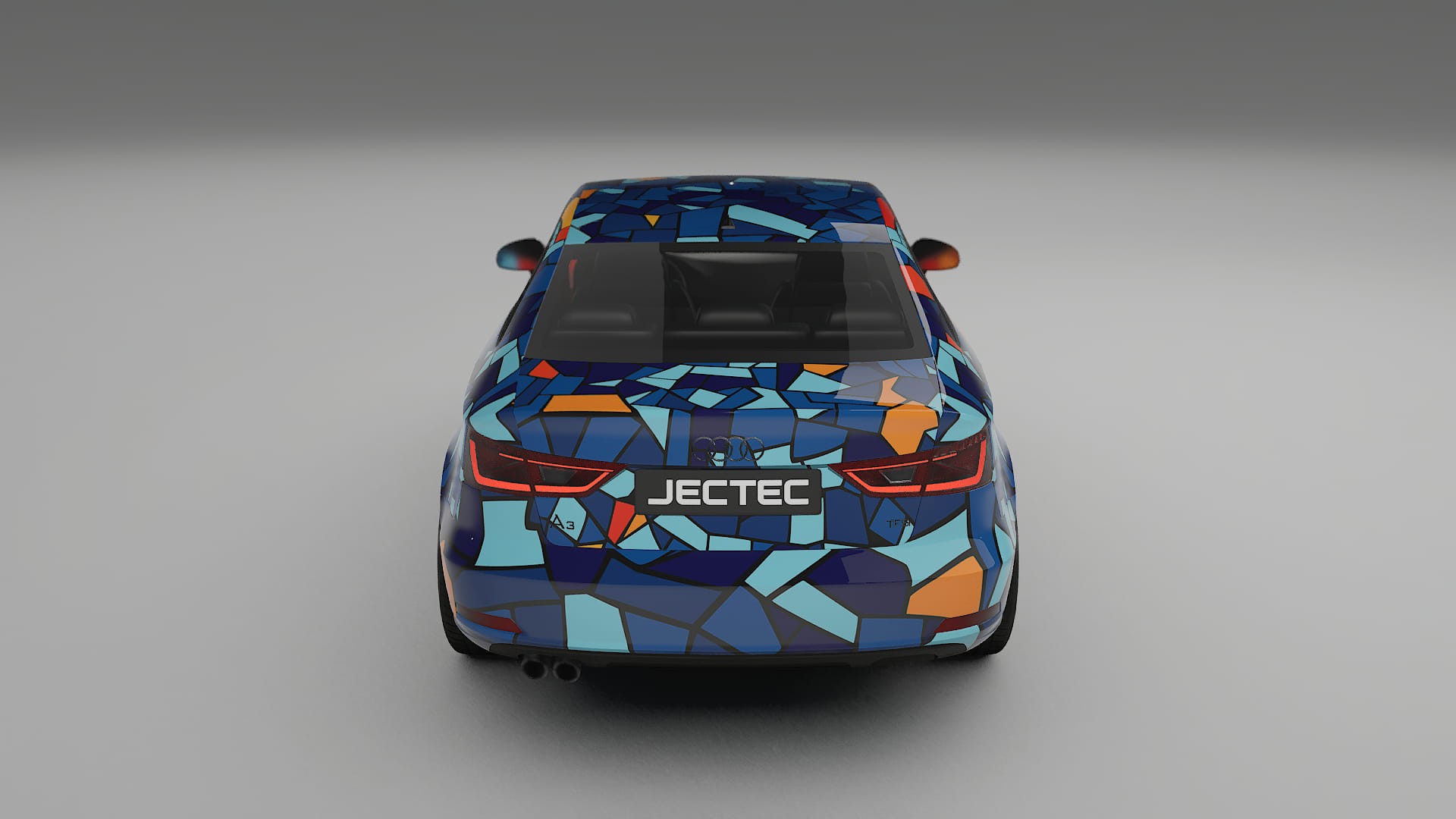 Audi A3 8V sedan prefacelift pre-LCI BARCELONA – Kit Wrap PPF Personalizat din Folie de Poliuretan Imprimabilă