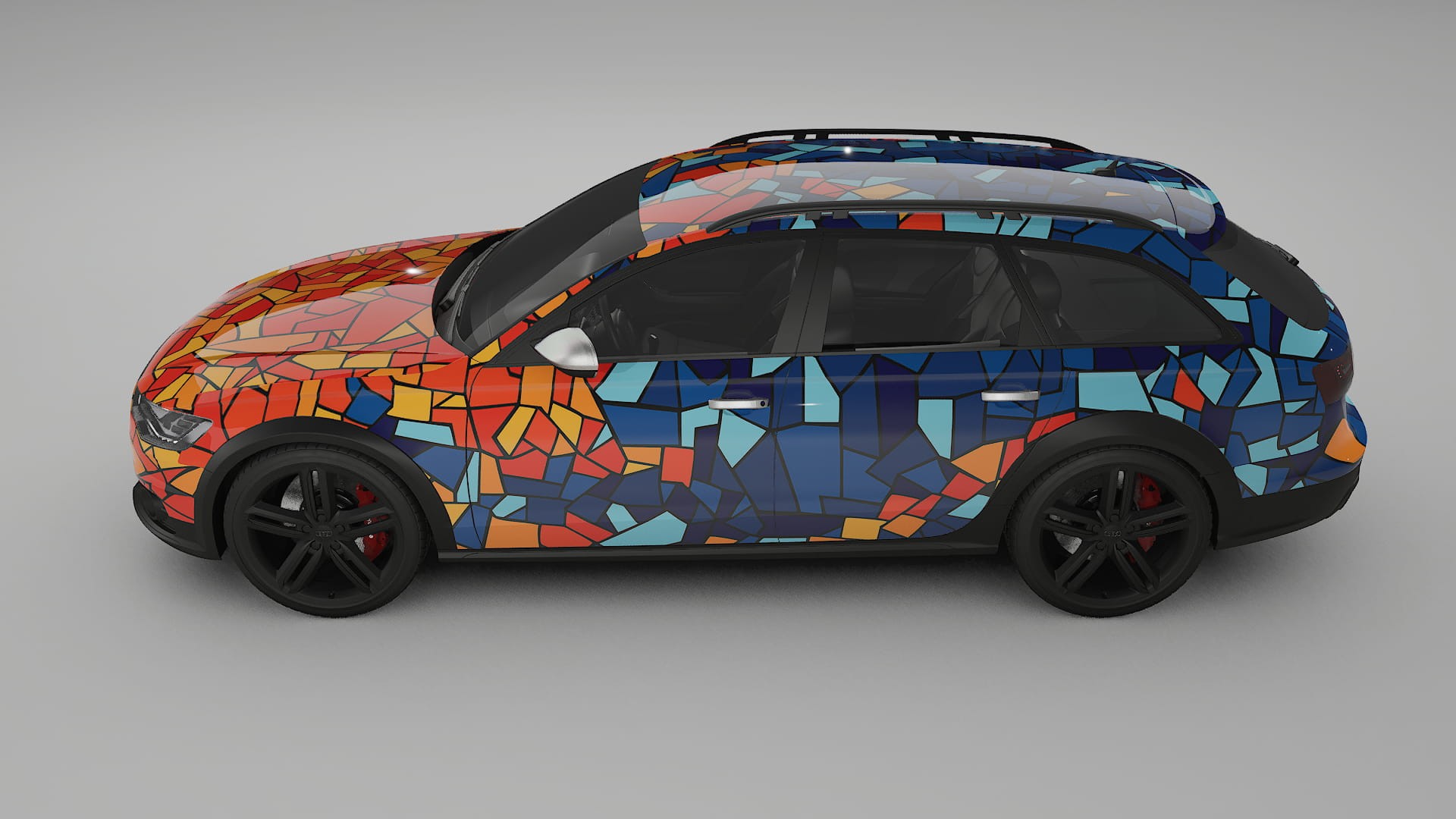 Audi A6 Allroad C7 prefacelift pre-LCI BARCELONA – Kit Wrap PPF Personalizat din Folie de Poliuretan Imprimabilă