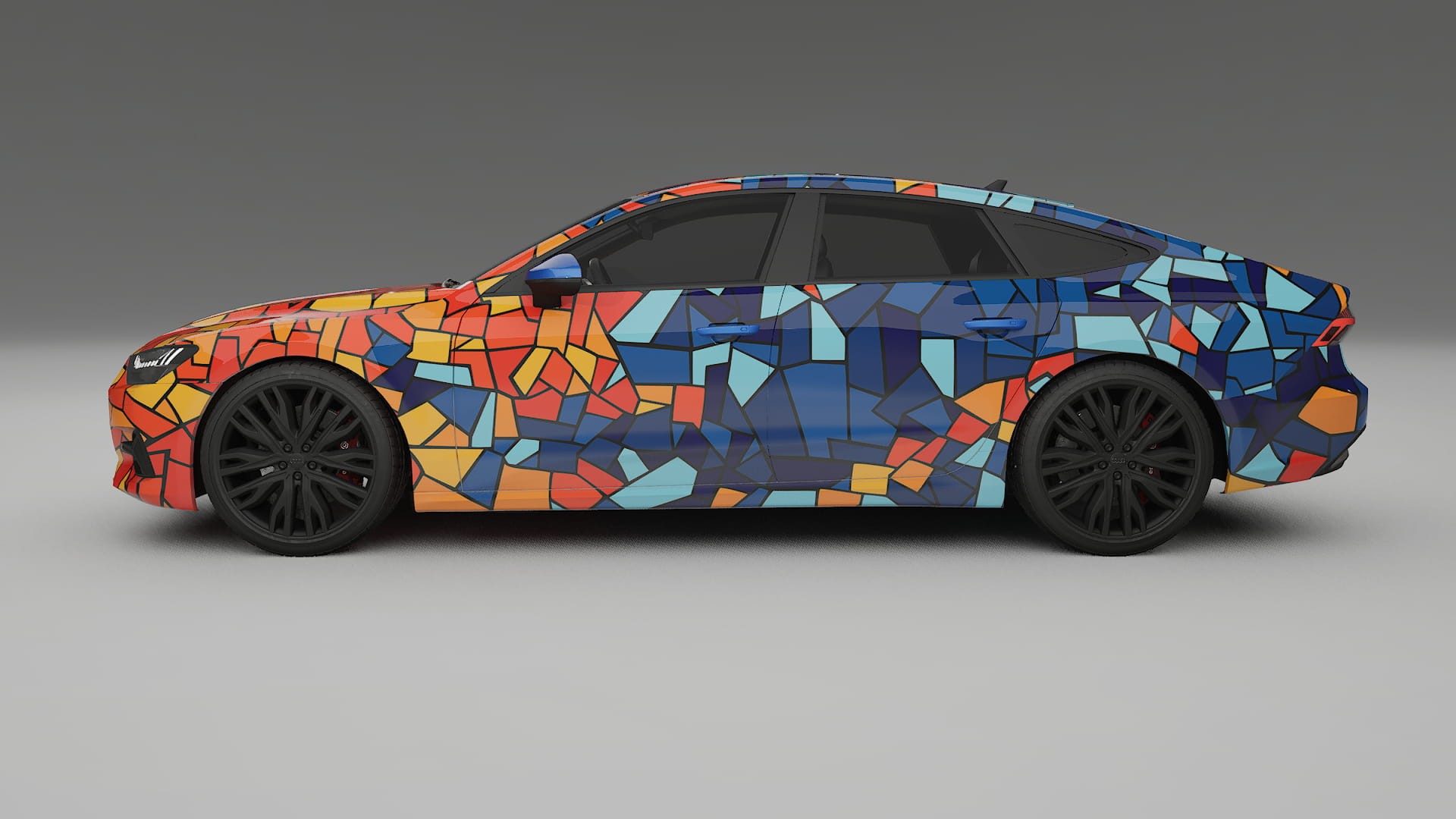 Audi A7 C8 Sportback prefacelift pre-LCI BARCELONA – Kit Wrap PPF Personalizat din Folie de Poliuretan Imprimabilă