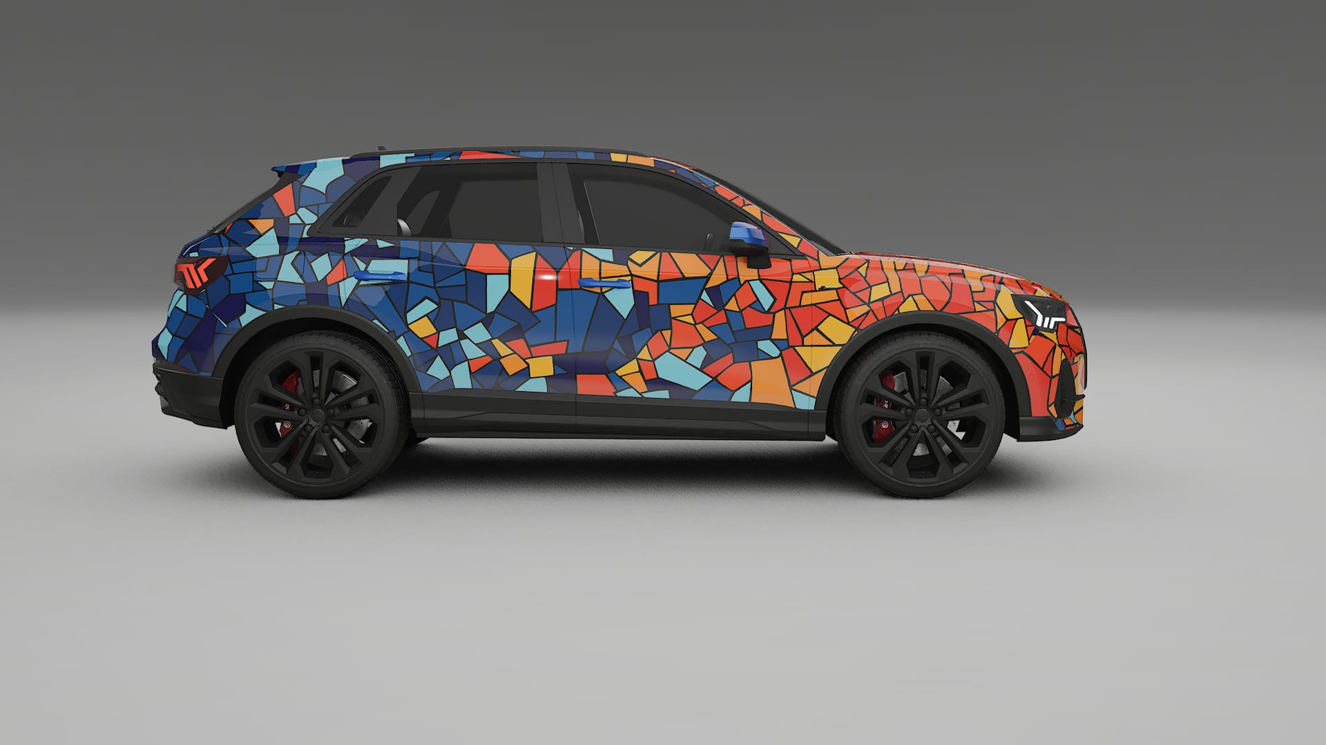 Audi Q3 S-Line F3 BARCELONA – Kit Wrap PPF Personalizat din Folie de Poliuretan Imprimabilă