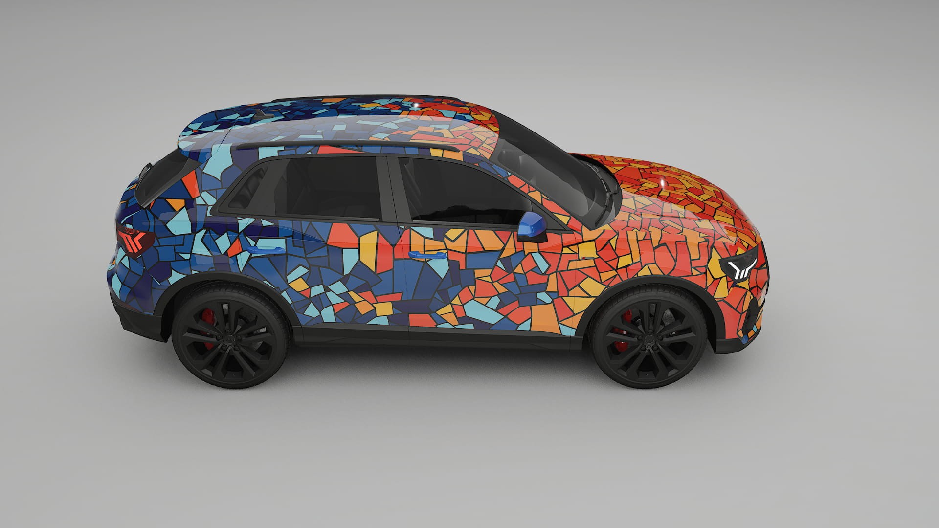 Audi Q3 S-Line F3 BARCELONA – Kit Wrap PPF Personalizat din Folie de Poliuretan Imprimabilă