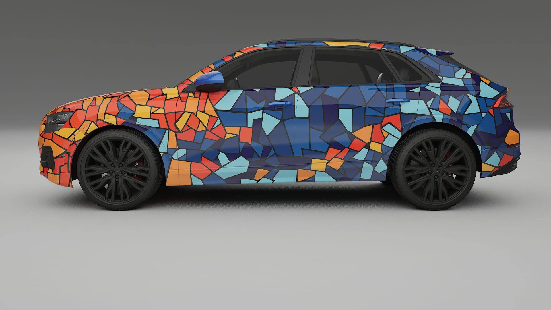 Audi Q8 F1 prefacelift pre-LCI BARCELONA – Kit Wrap PPF Personalizat din Folie de Poliuretan Imprimabilă