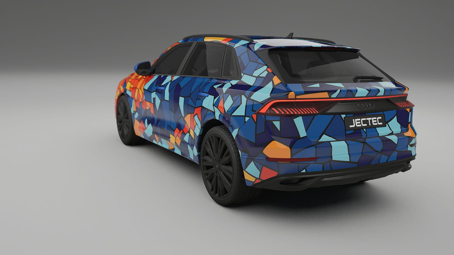 Audi Q8 F1 prefacelift pre-LCI BARCELONA – Kit Wrap PPF Personalizat din Folie de Poliuretan Imprimabilă