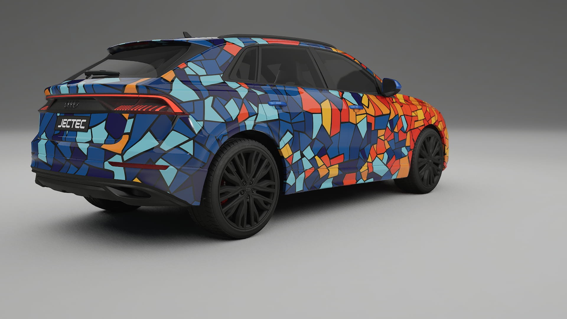 Audi Q8 F1 prefacelift pre-LCI BARCELONA – Kit Wrap PPF Personalizat din Folie de Poliuretan Imprimabilă