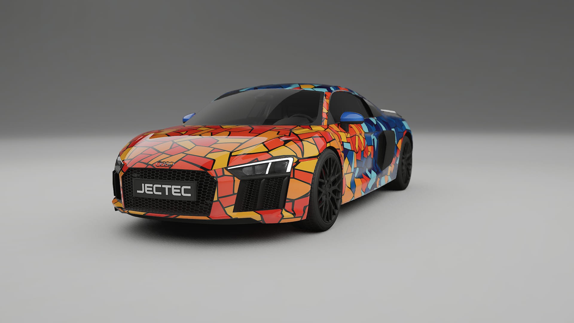 Audi R8 typ-4S prefacelift pre-LCI BARCELONA – Kit Wrap PPF Personalizat din Folie de Poliuretan Imprimabilă