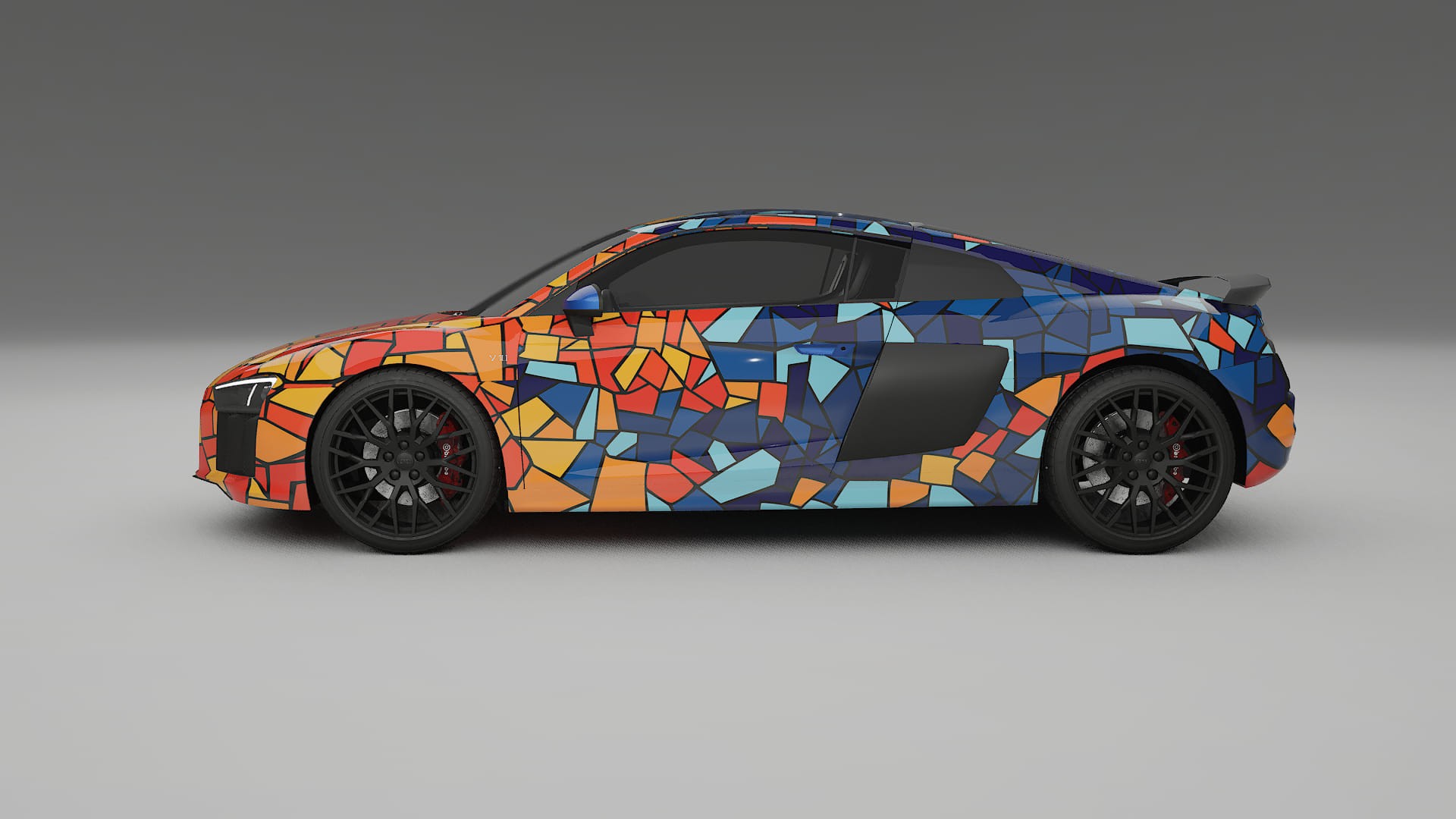 Audi R8 typ-4S prefacelift pre-LCI BARCELONA – Kit Wrap PPF Personalizat din Folie de Poliuretan Imprimabilă