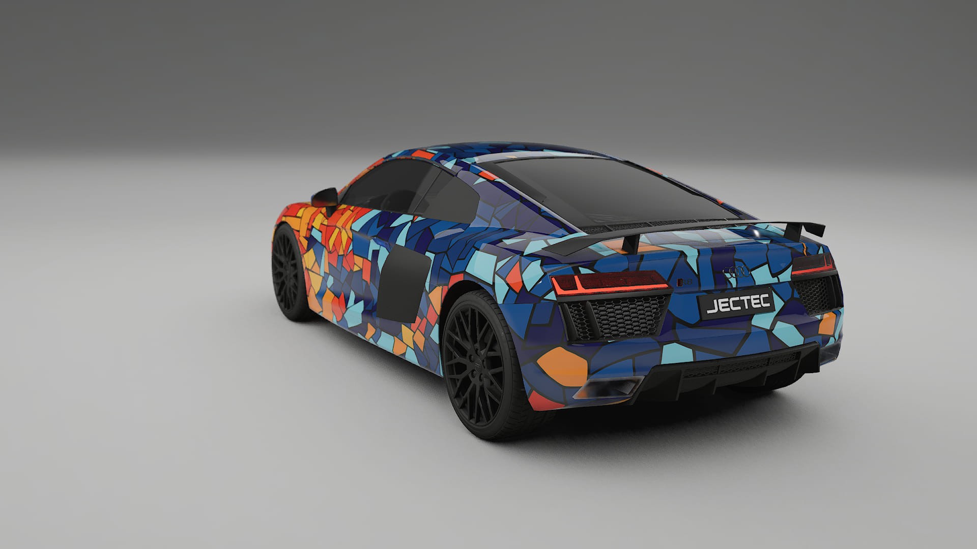 Audi R8 typ-4S prefacelift pre-LCI BARCELONA – Kit Wrap PPF Personalizat din Folie de Poliuretan Imprimabilă