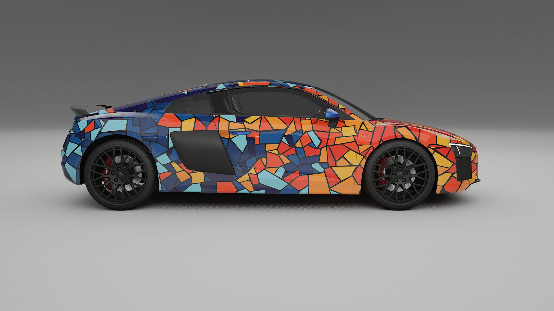 Audi R8 typ-4S prefacelift pre-LCI BARCELONA – Kit Wrap PPF Personalizat din Folie de Poliuretan Imprimabilă