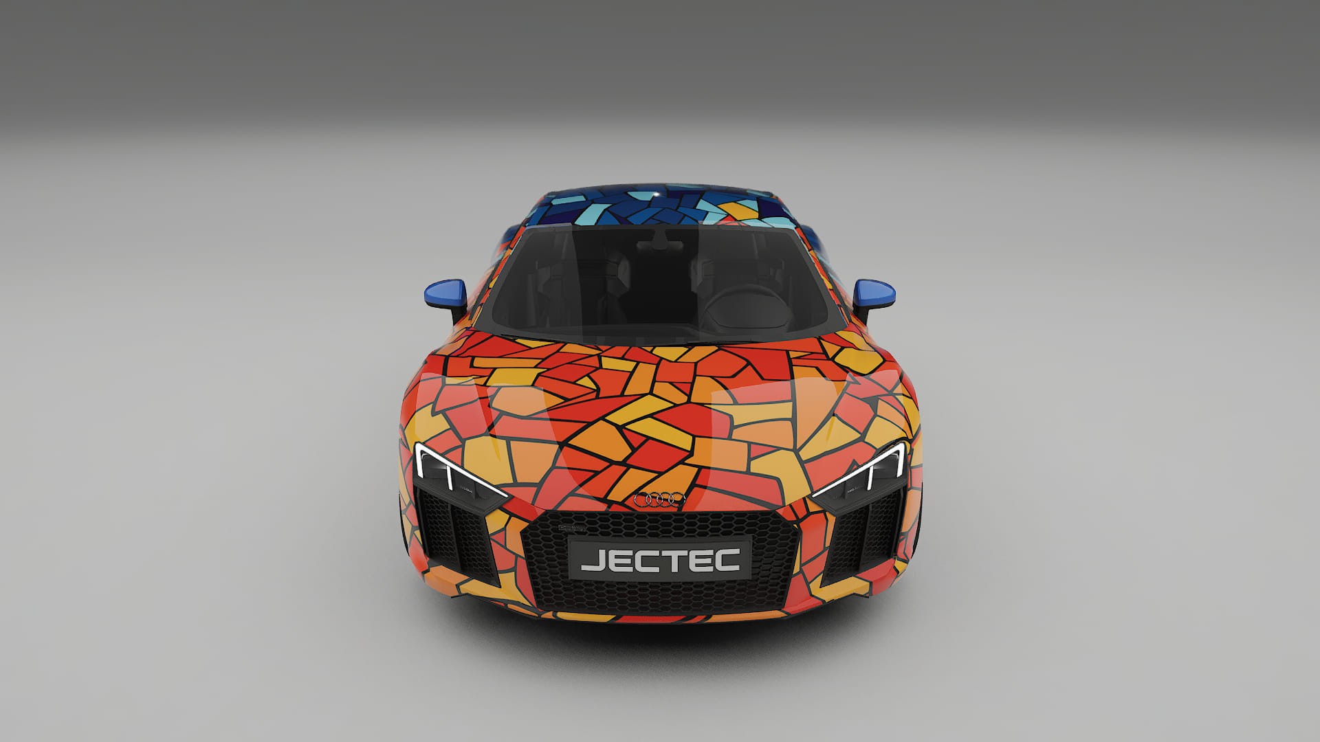 Audi R8 typ-4S prefacelift pre-LCI BARCELONA – Kit Wrap PPF Personalizat din Folie de Poliuretan Imprimabilă