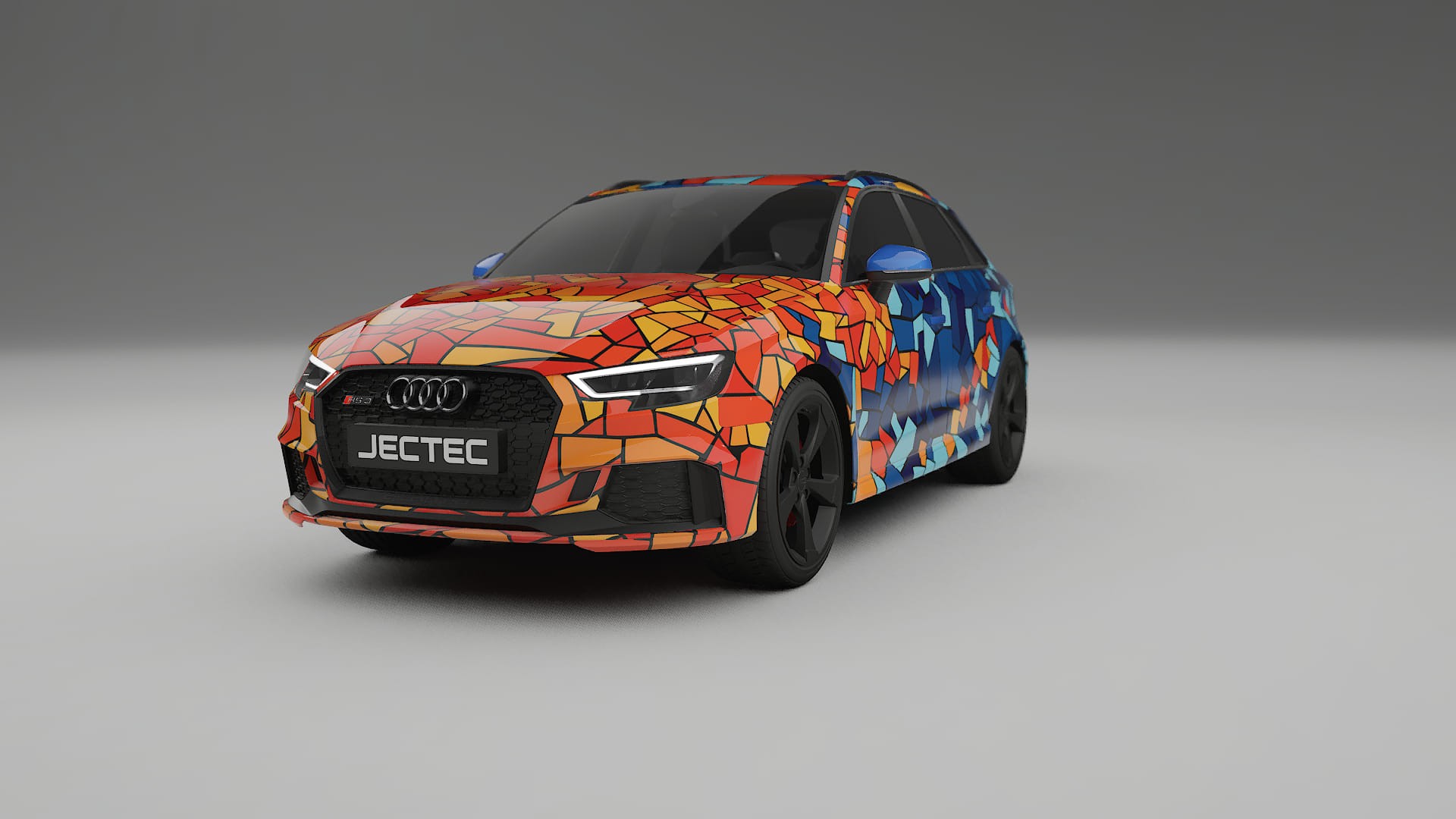 Audi RS3 Sportback 8V facelift LCI BARCELONA – Kit Wrap PPF Personalizat din Folie de Poliuretan Imprimabilă
