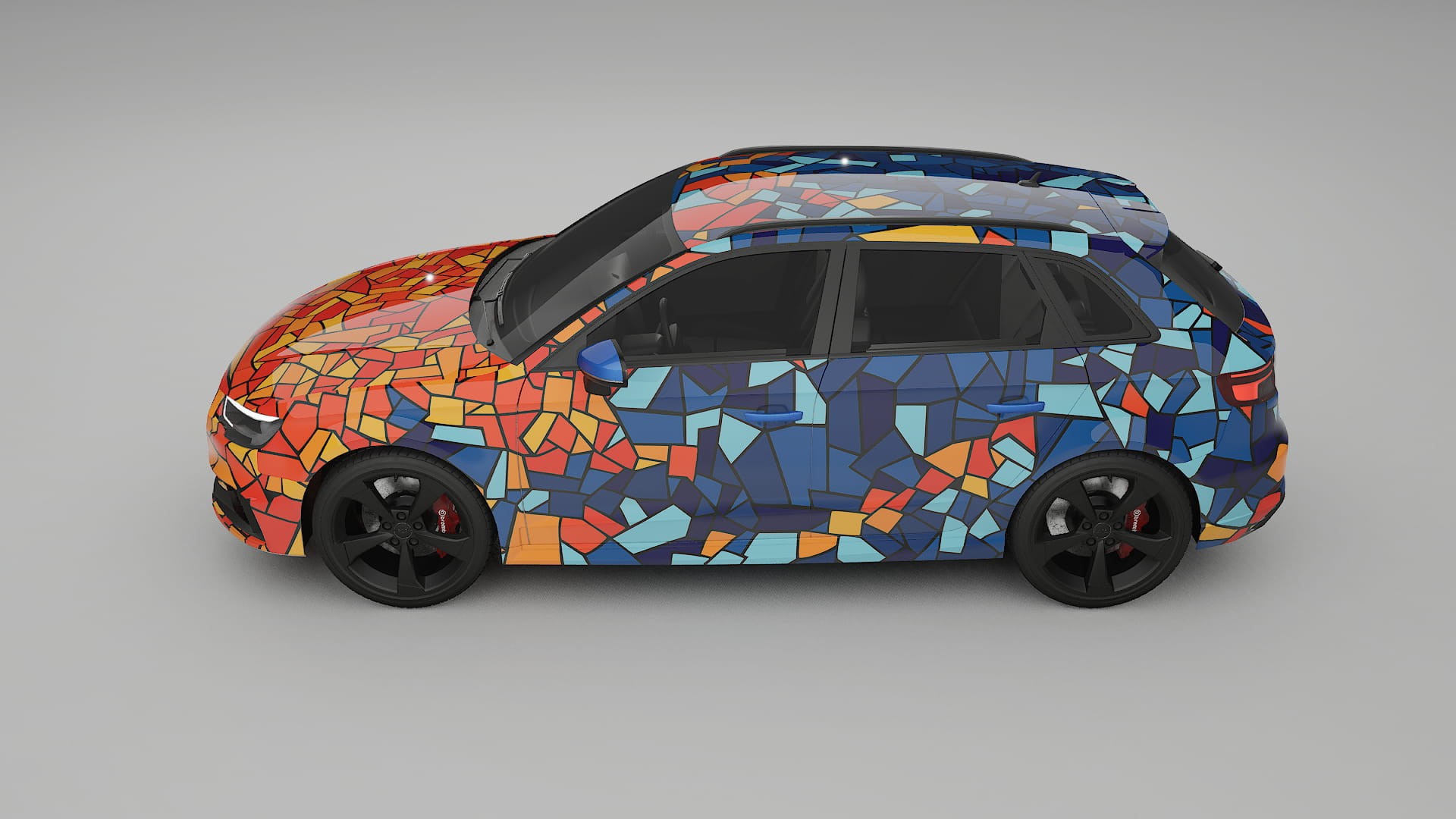 Audi RS3 Sportback 8V facelift LCI BARCELONA – Kit Wrap PPF Personalizat din Folie de Poliuretan Imprimabilă