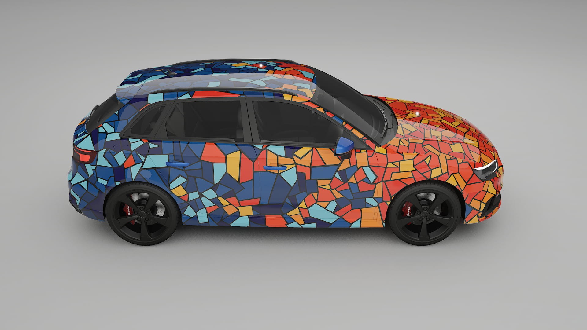 Audi RS3 Sportback 8V facelift LCI BARCELONA – Kit Wrap PPF Personalizat din Folie de Poliuretan Imprimabilă