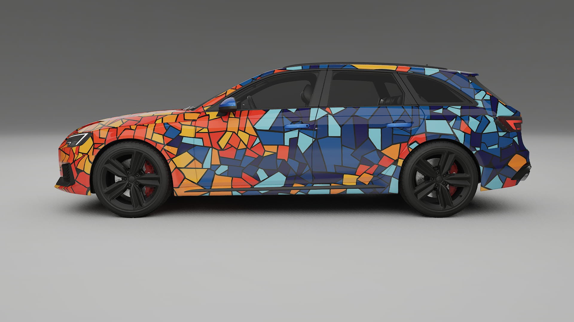 Audi RS4 Avant B9 prefacelift pre-LCI BARCELONA – Kit Wrap PPF Personalizat din Folie de Poliuretan Imprimabilă