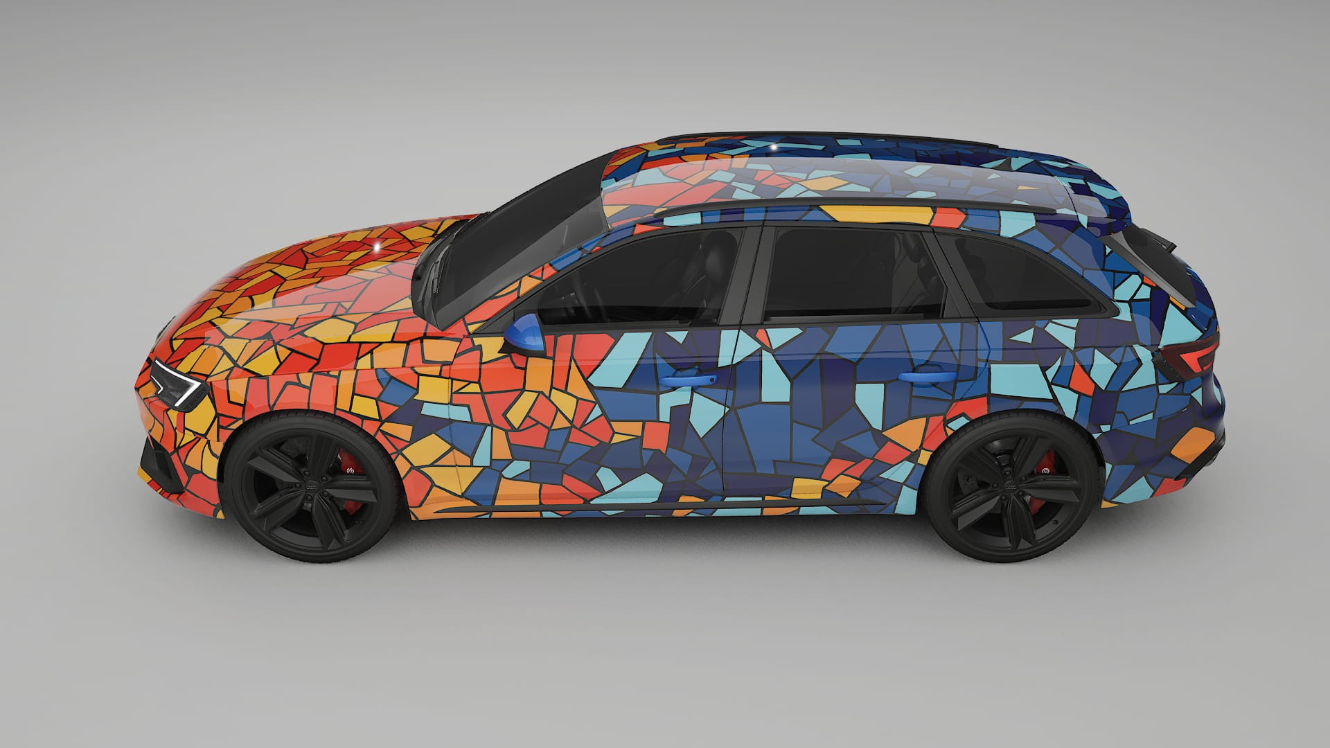 Audi RS4 Avant B9 prefacelift pre-LCI BARCELONA – Kit Wrap PPF Personalizat din Folie de Poliuretan Imprimabilă
