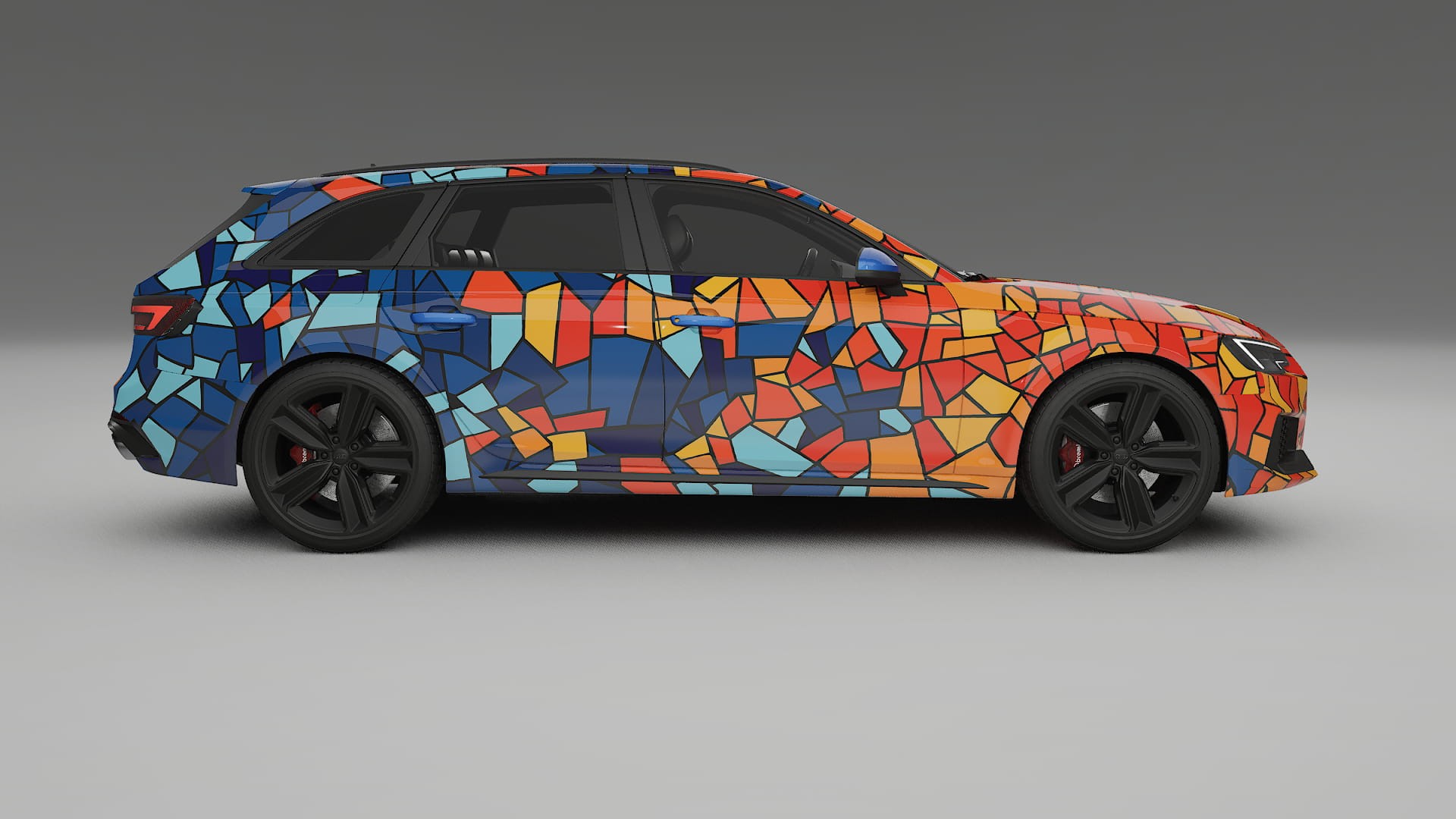 Audi RS4 Avant B9 prefacelift pre-LCI BARCELONA – Kit Wrap PPF Personalizat din Folie de Poliuretan Imprimabilă