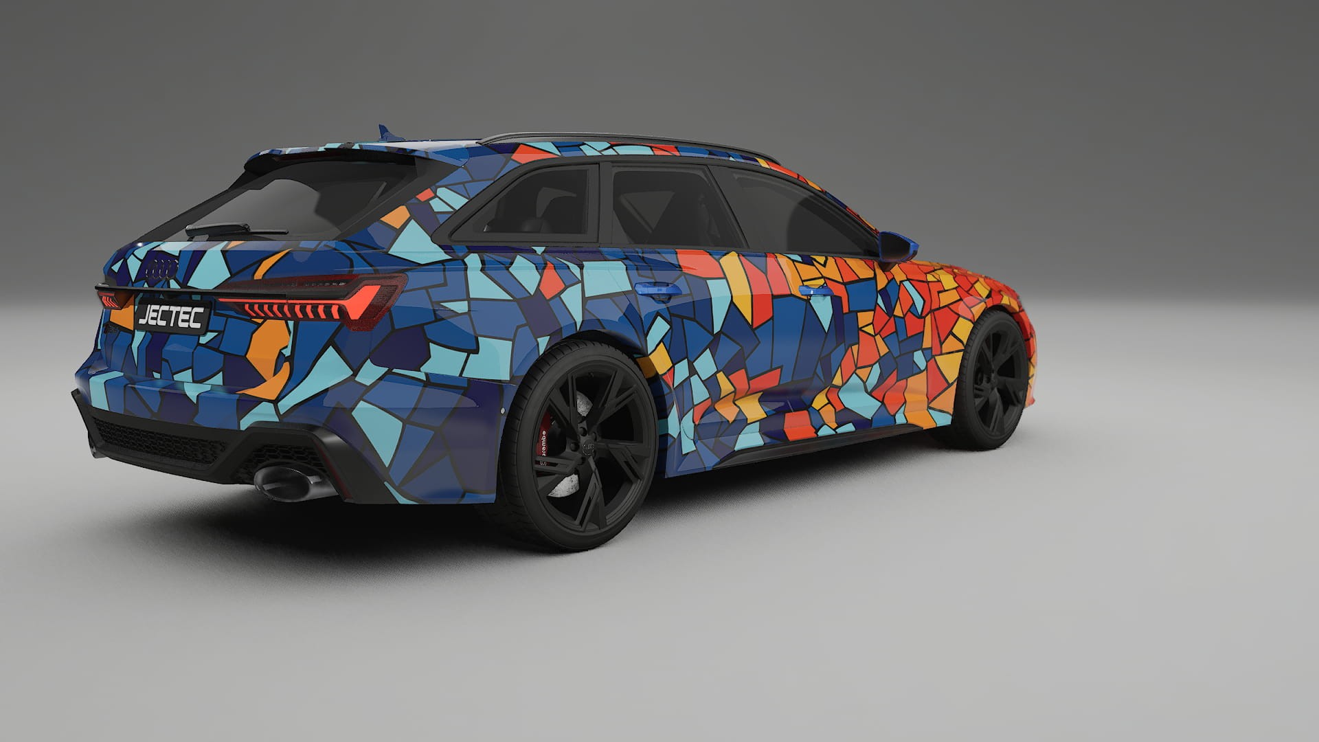 Audi RS6 Avant C8 facelift LCI BARCELONA – Kit Wrap PPF Personalizat din Folie de Poliuretan Imprimabilă