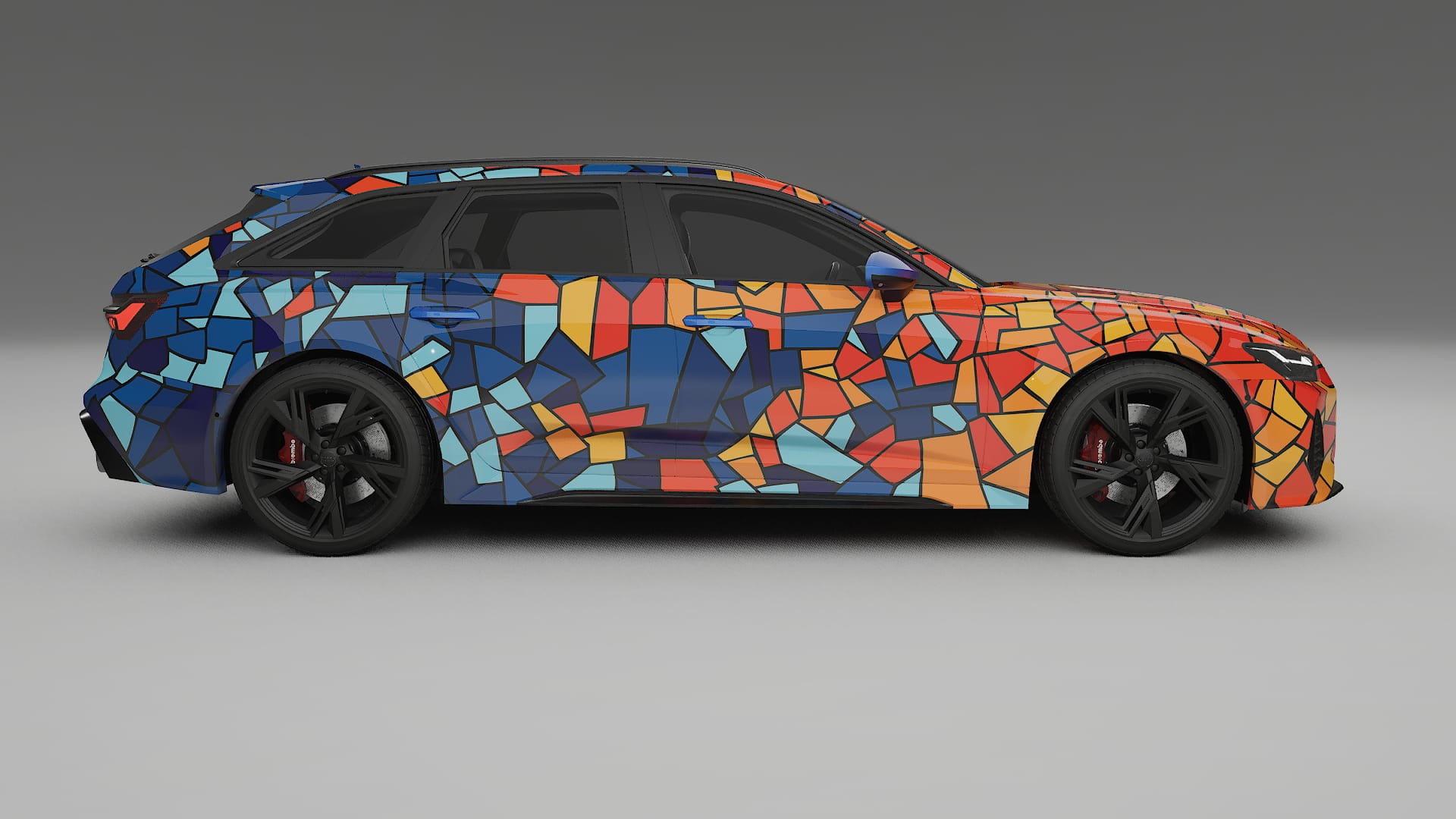 Audi RS6 Avant C8 facelift LCI BARCELONA – Kit Wrap PPF Personalizat din Folie de Poliuretan Imprimabilă