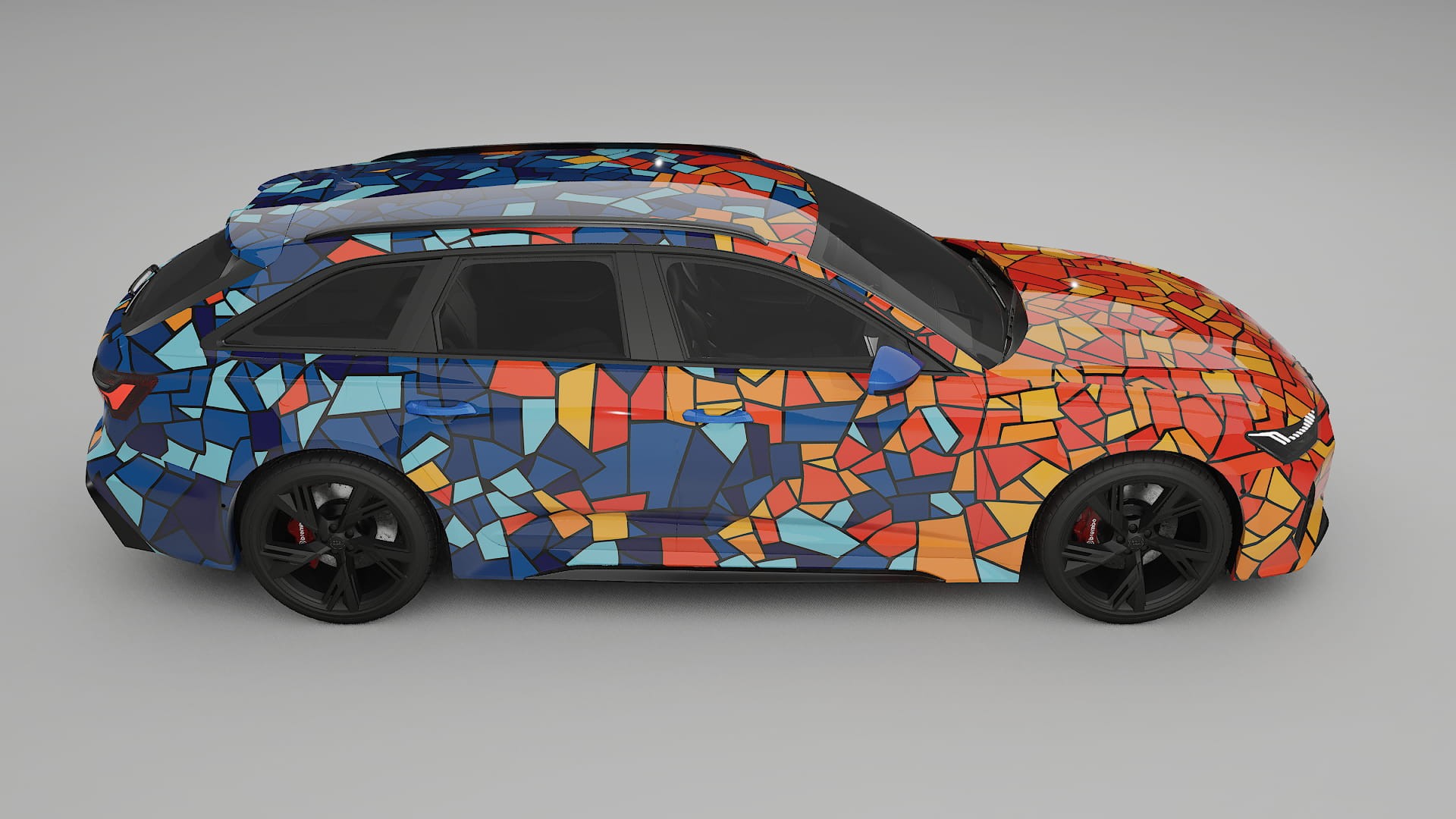 Audi RS6 Avant C8 facelift LCI BARCELONA – Kit Wrap PPF Personalizat din Folie de Poliuretan Imprimabilă