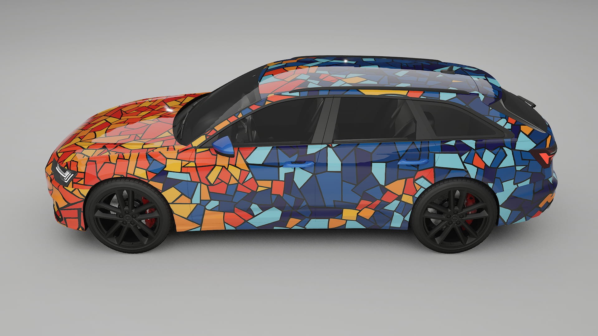 Audi S6 Avant prefacelift pre-LCI C8 BARCELONA – Kit Wrap PPF Personalizat din Folie de Poliuretan Imprimabilă