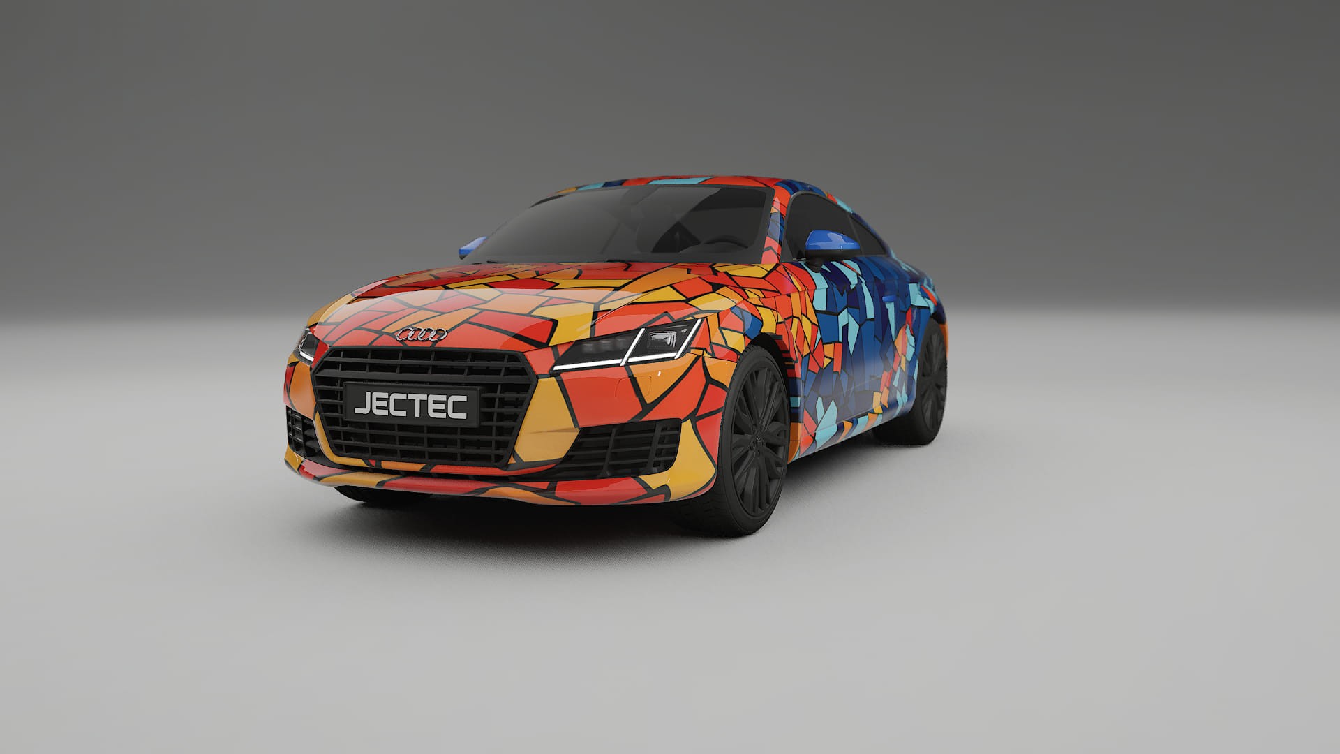 Audi TT Coupe 8S prefacelift pre-LCI BARCELONA – Kit Wrap PPF Personalizat din Folie de Poliuretan Imprimabilă