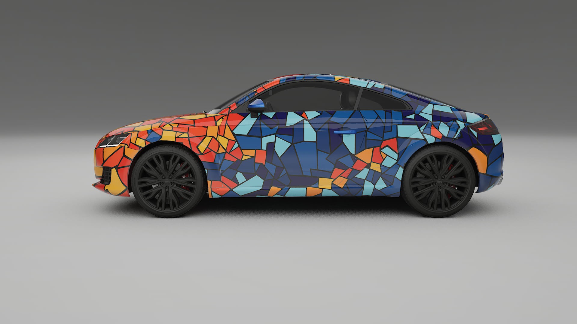 Audi TT Coupe 8S prefacelift pre-LCI BARCELONA – Kit Wrap PPF Personalizat din Folie de Poliuretan Imprimabilă