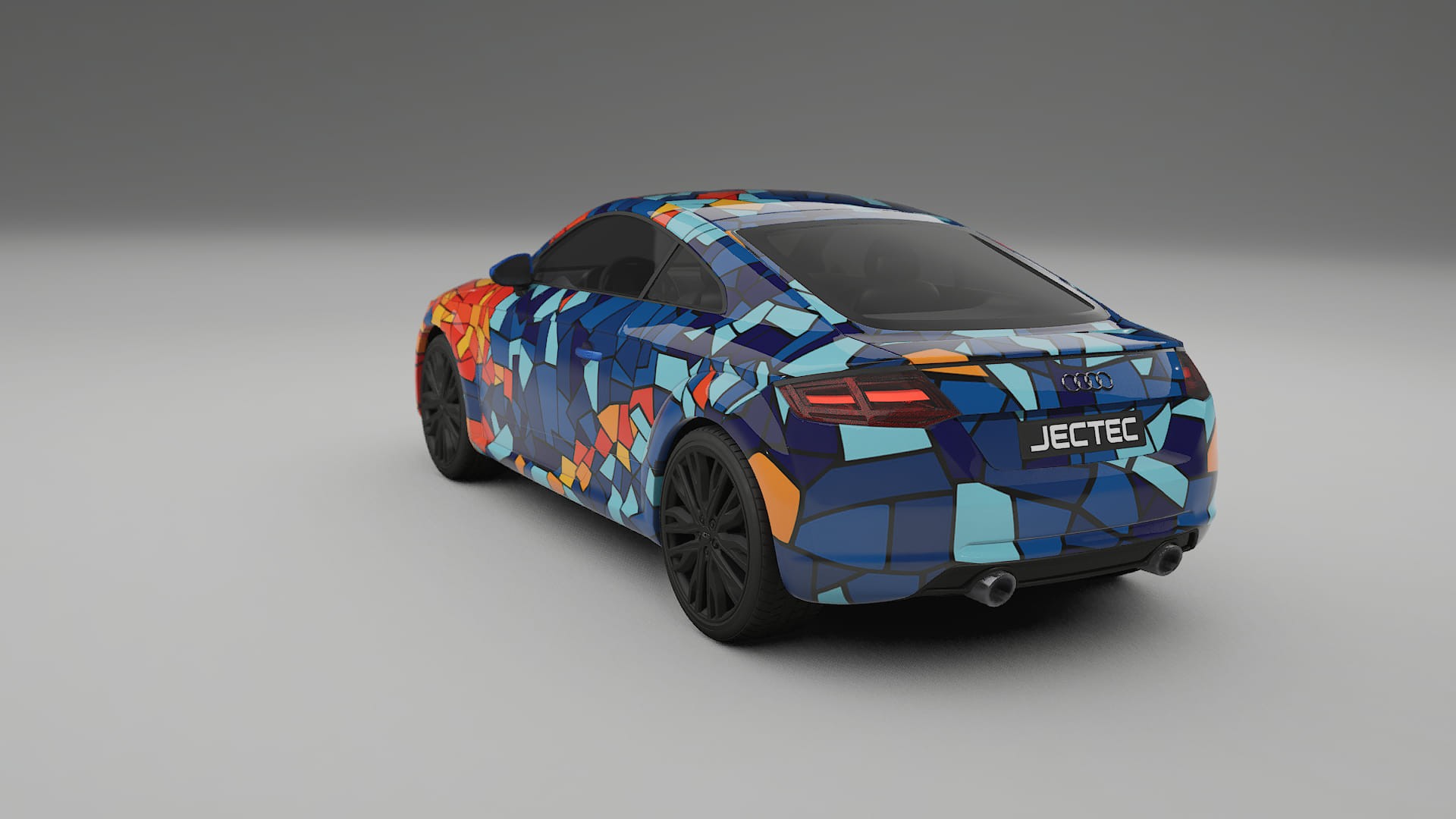 Audi TT Coupe 8S prefacelift pre-LCI BARCELONA – Kit Wrap PPF Personalizat din Folie de Poliuretan Imprimabilă