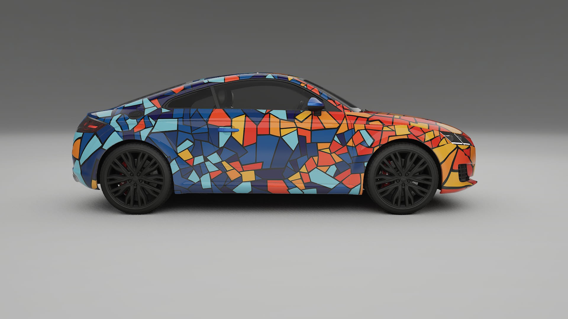 Audi TT Coupe 8S prefacelift pre-LCI BARCELONA – Kit Wrap PPF Personalizat din Folie de Poliuretan Imprimabilă