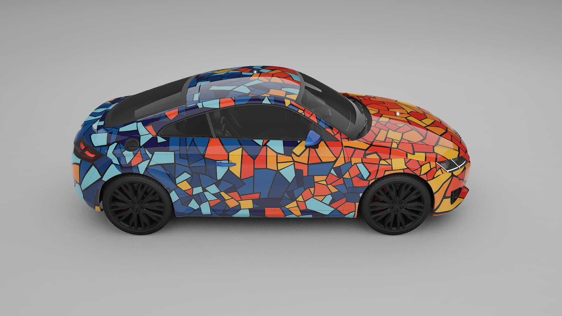 Audi TT Coupe 8S prefacelift pre-LCI BARCELONA – Kit Wrap PPF Personalizat din Folie de Poliuretan Imprimabilă