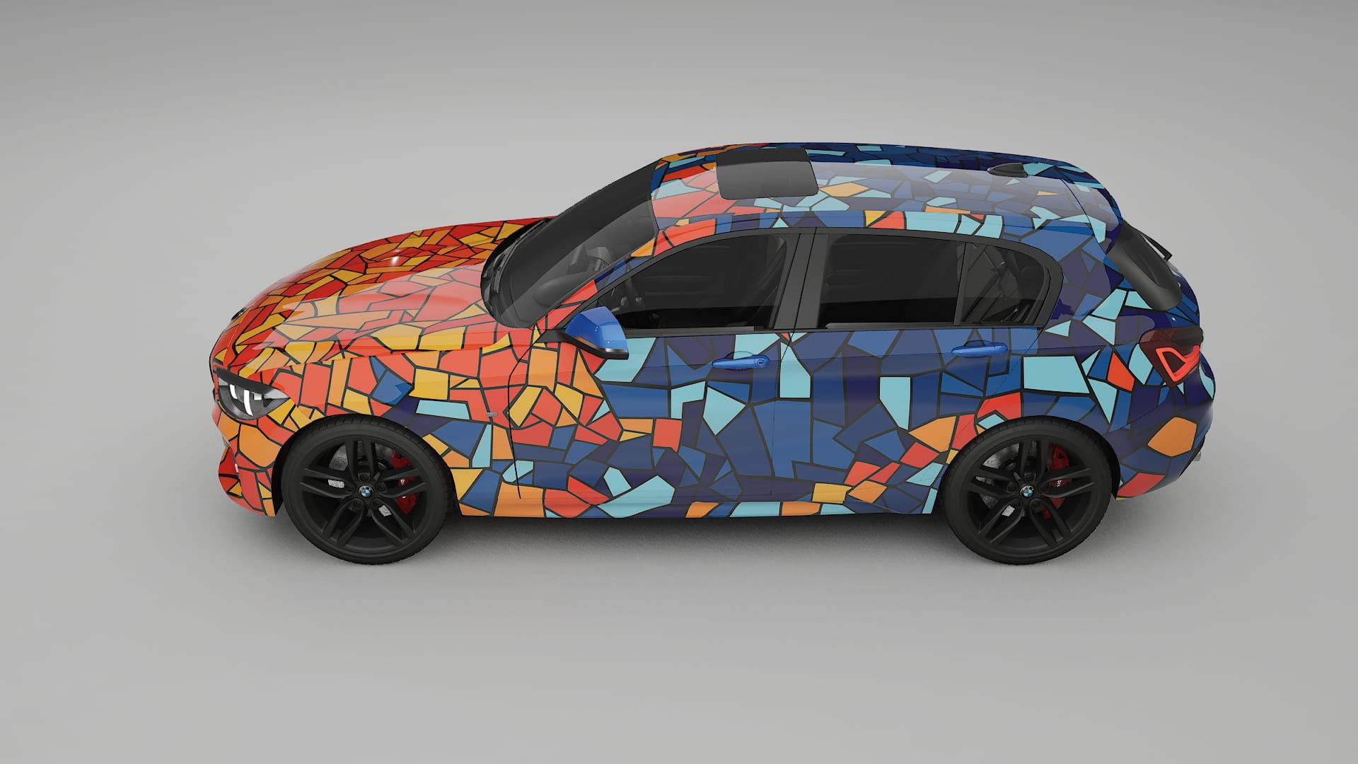 BMW 1 F20 facelift LCI BARCELONA – Kit Wrap PPF Personalizat din Folie de Poliuretan Imprimabilă