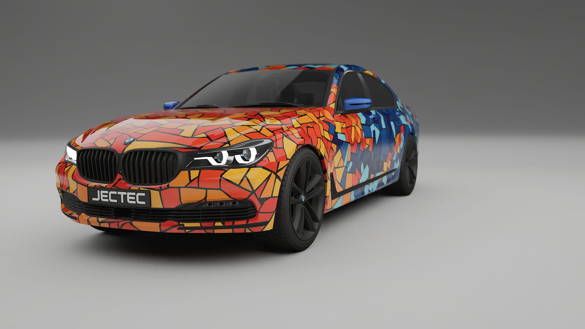 BMW 7 G11 G12 facelift LCI BARCELONA – Kit Wrap PPF Personalizat din Folie de Poliuretan Imprimabilă