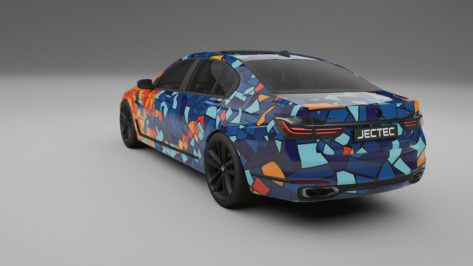 BMW 7 G11 G12 facelift LCI BARCELONA – Kit Wrap PPF Personalizat din Folie de Poliuretan Imprimabilă