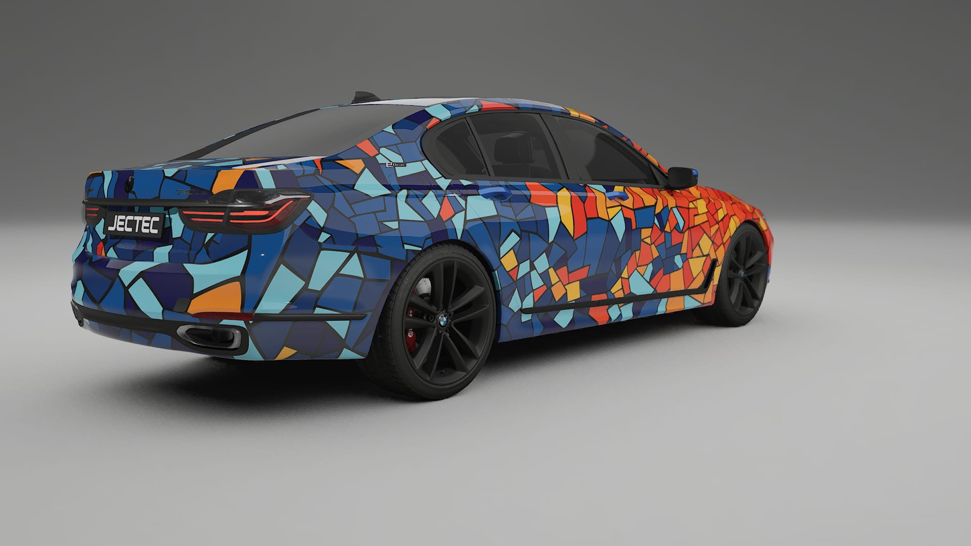 BMW 7 G11 G12 facelift LCI BARCELONA – Kit Wrap PPF Personalizat din Folie de Poliuretan Imprimabilă