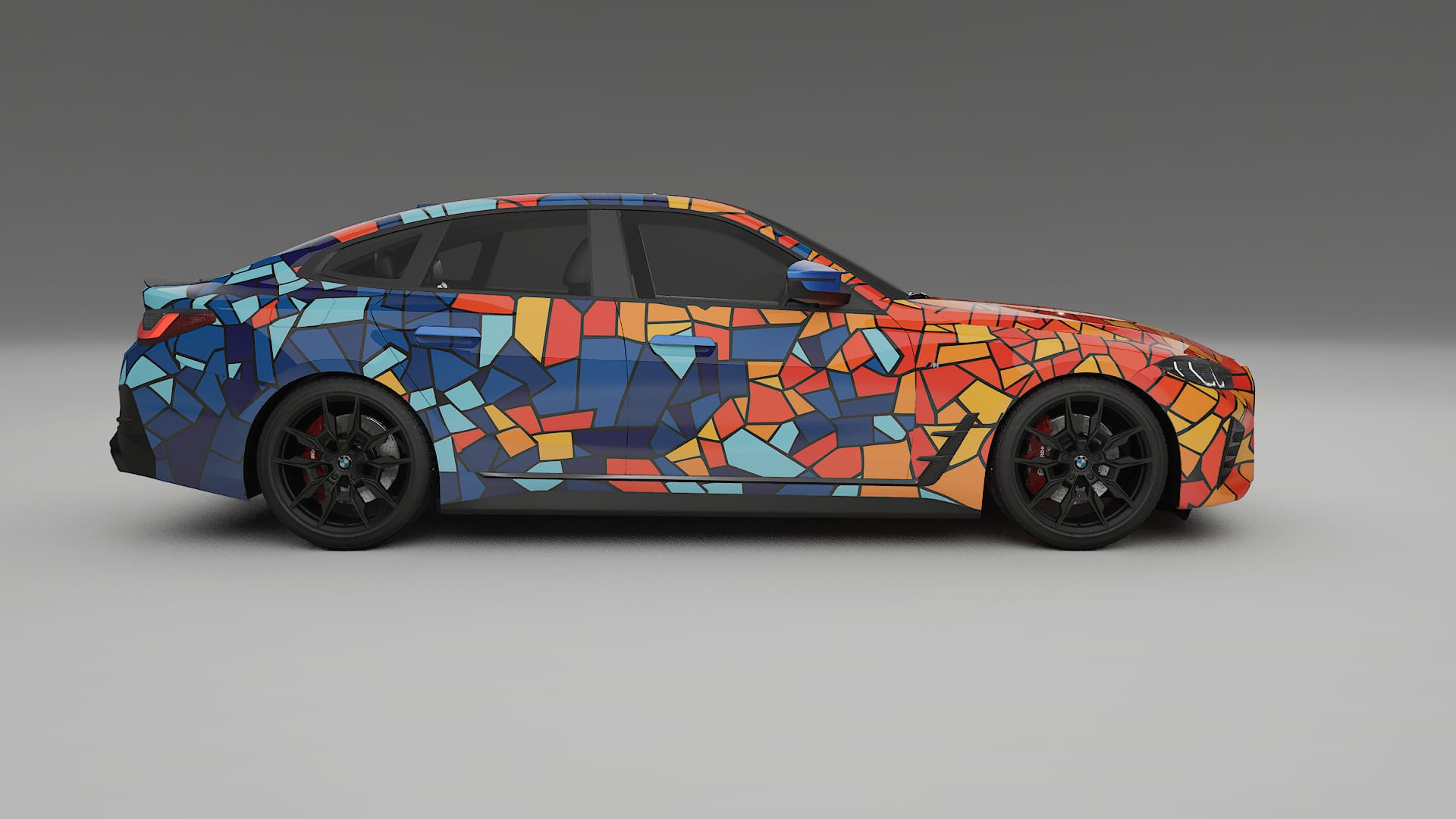 BMW I4 G26 M-Package BARCELONA – Kit Wrap PPF Personalizat din Folie de Poliuretan Imprimabilă