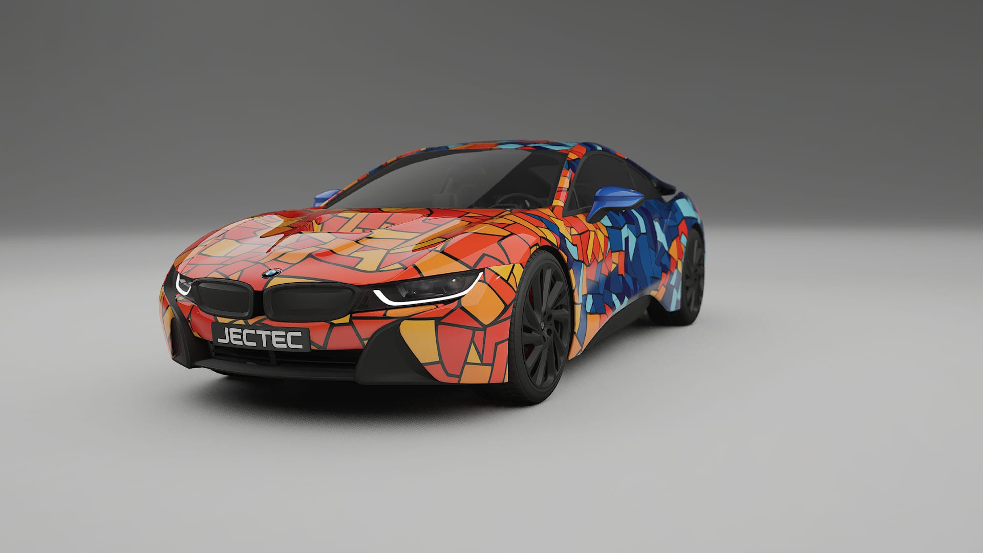 BMW I8 I12 BARCELONA – Kit Wrap PPF Personalizat din Folie de Poliuretan Imprimabilă