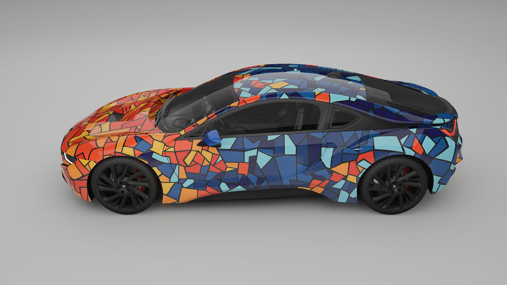BMW I8 I12 BARCELONA – Kit Wrap PPF Personalizat din Folie de Poliuretan Imprimabilă