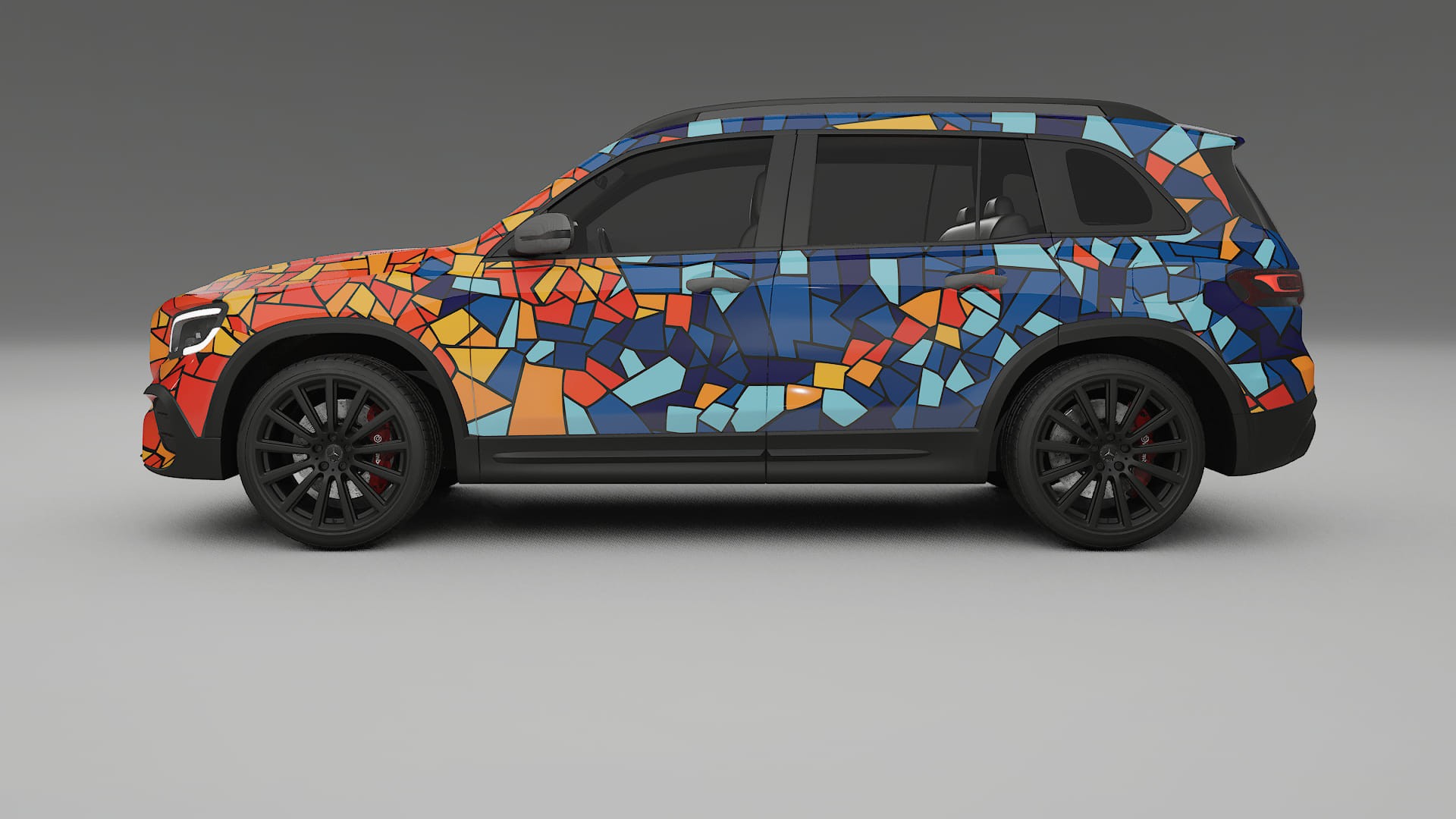 Mercedes AMG GLB BARCELONA – Kit Wrap PPF Personalizat din Folie de Poliuretan Imprimabilă