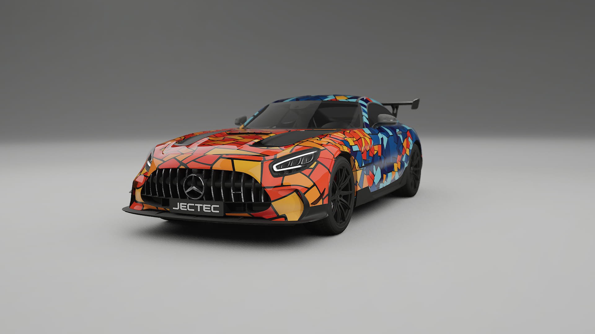 Mercedes AMG GT Black Series C192 Coupe BARCELONA – Kit Wrap PPF Personalizat din Folie de Poliuretan Imprimabilă