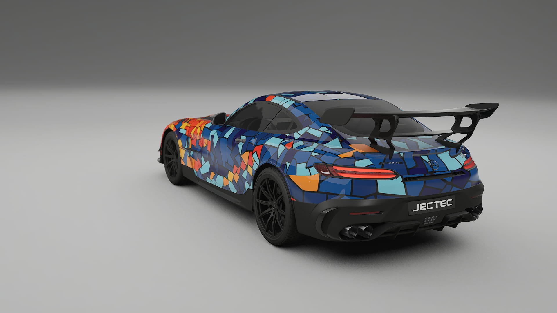 Mercedes AMG GT Black Series C192 Coupe BARCELONA – Kit Wrap PPF Personalizat din Folie de Poliuretan Imprimabilă