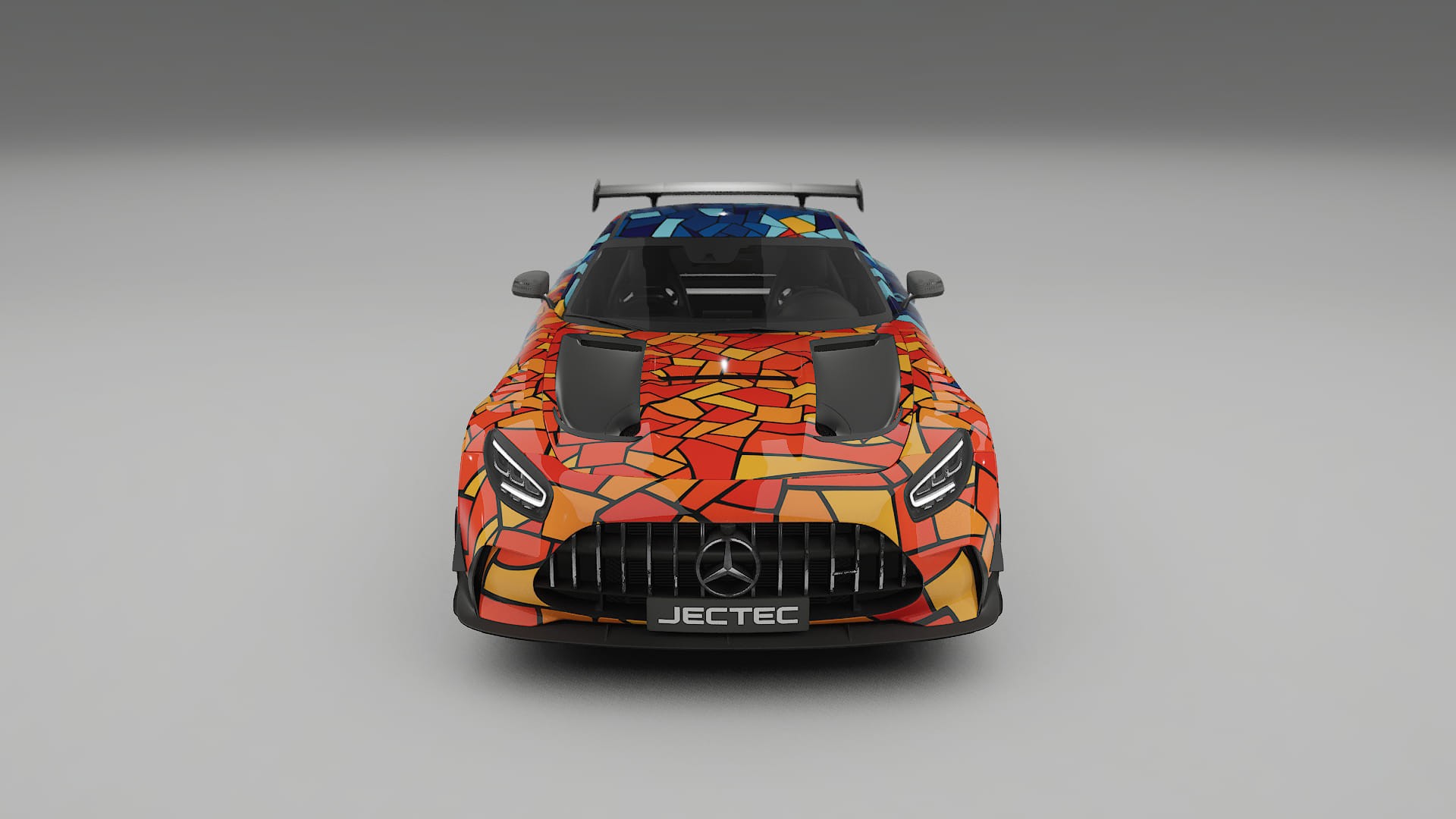 Mercedes AMG GT Black Series C192 Coupe BARCELONA – Kit Wrap PPF Personalizat din Folie de Poliuretan Imprimabilă
