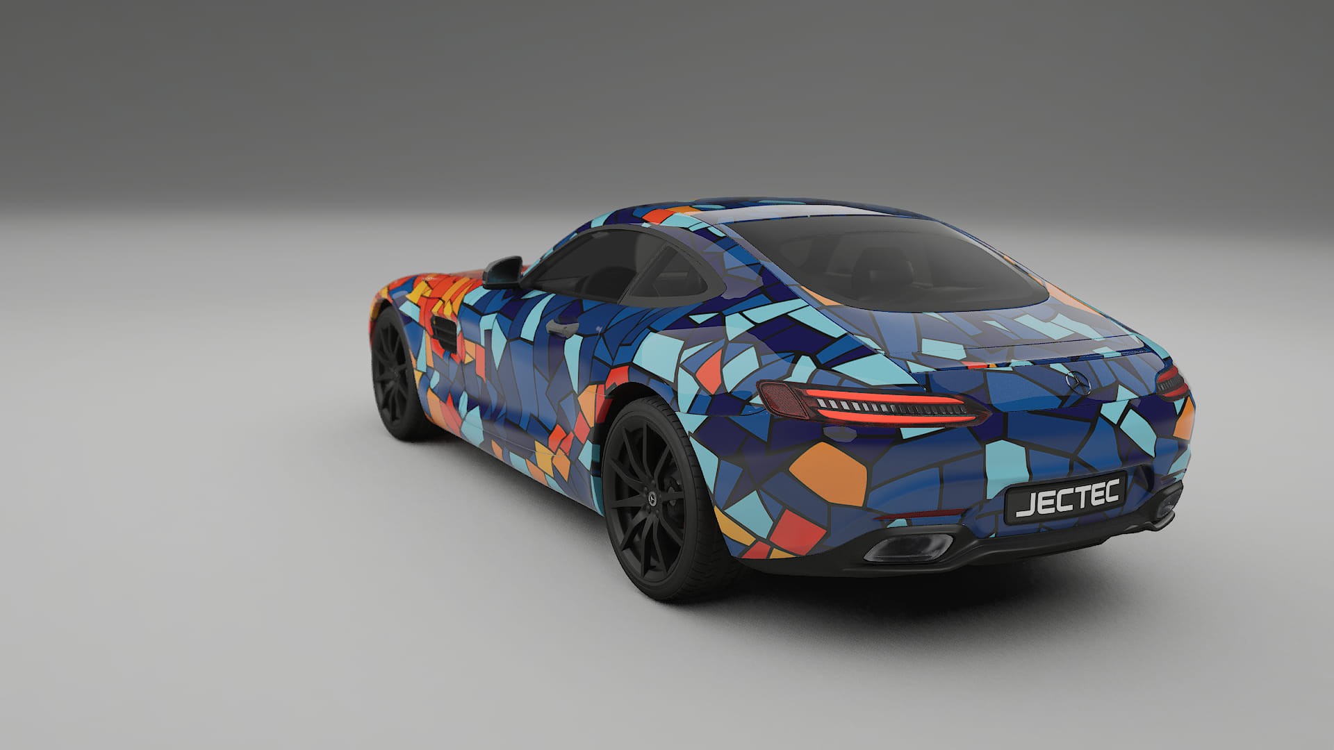 Mercedes AMG GT C190 Coupe BARCELONA – Kit Wrap PPF Personalizat din Folie de Poliuretan Imprimabilă