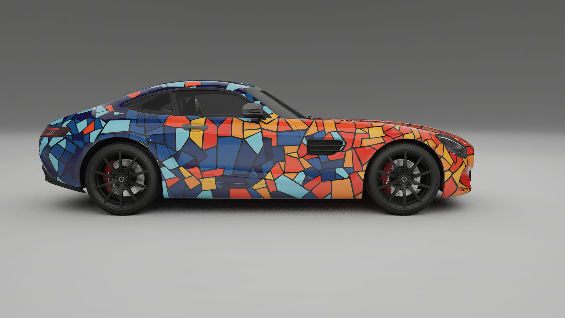Mercedes AMG GT C190 Coupe BARCELONA – Kit Wrap PPF Personalizat din Folie de Poliuretan Imprimabilă