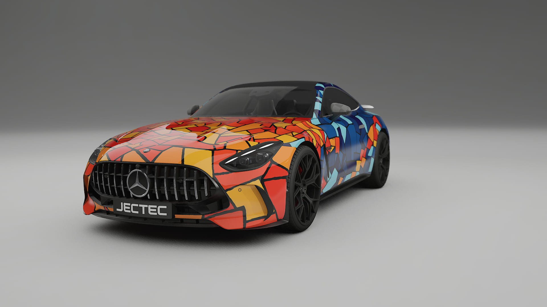 Mercedes AMG GT Coupe C192 BARCELONA – Kit Wrap PPF Personalizat din Folie de Poliuretan Imprimabilă