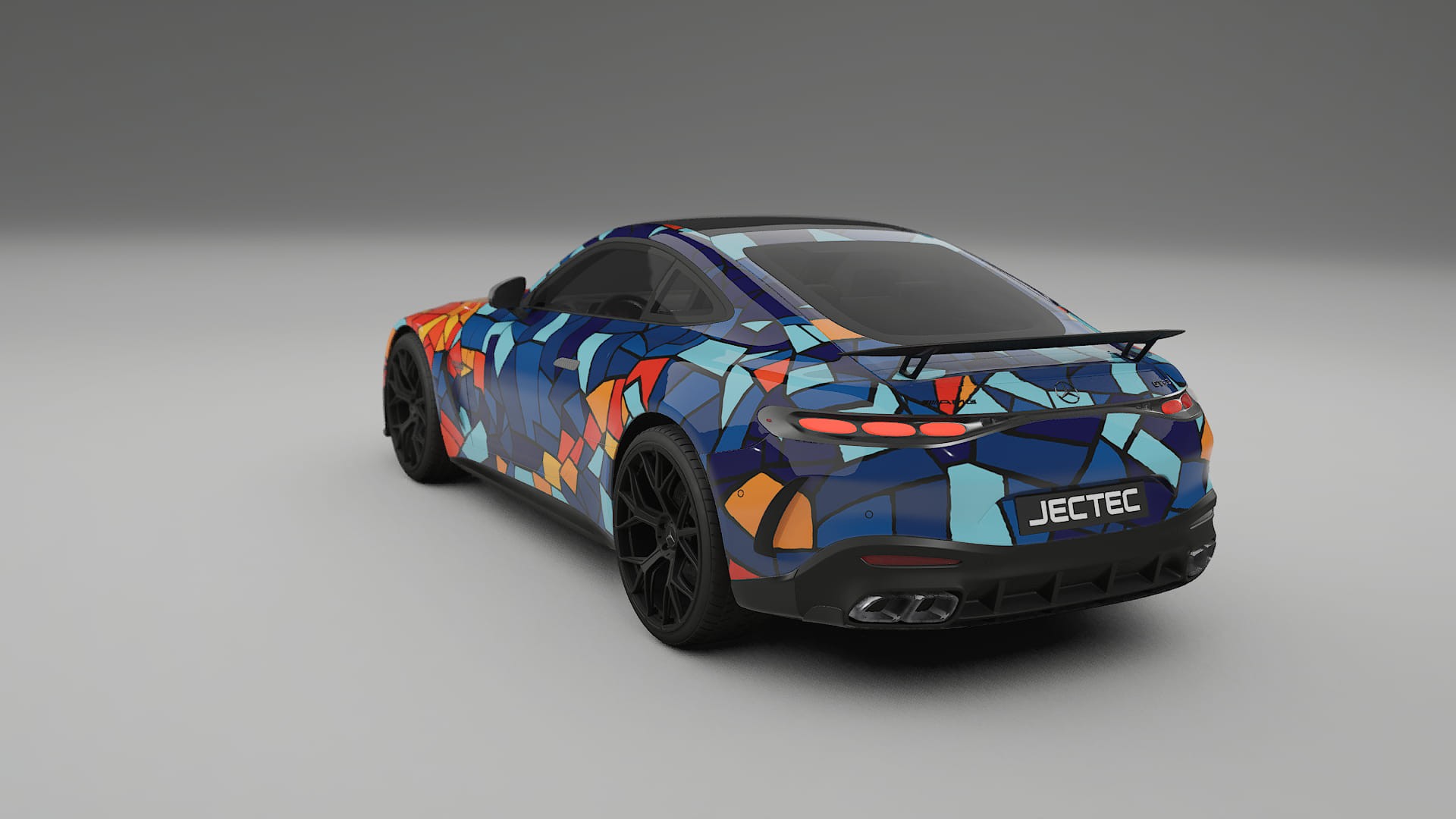 Mercedes AMG GT Coupe C192 BARCELONA – Kit Wrap PPF Personalizat din Folie de Poliuretan Imprimabilă