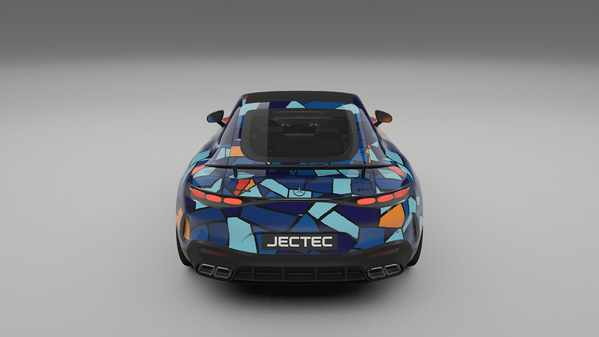 Mercedes AMG GT Coupe C192 BARCELONA – Kit Wrap PPF Personalizat din Folie de Poliuretan Imprimabilă