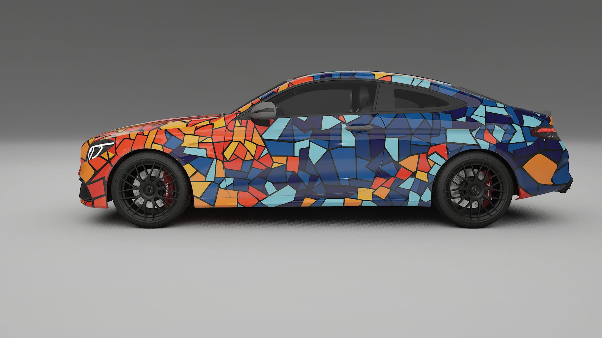 Mercedes C63 AMG W205 Coupe BARCELONA – Kit Wrap PPF Personalizat din Folie de Poliuretan Imprimabilă