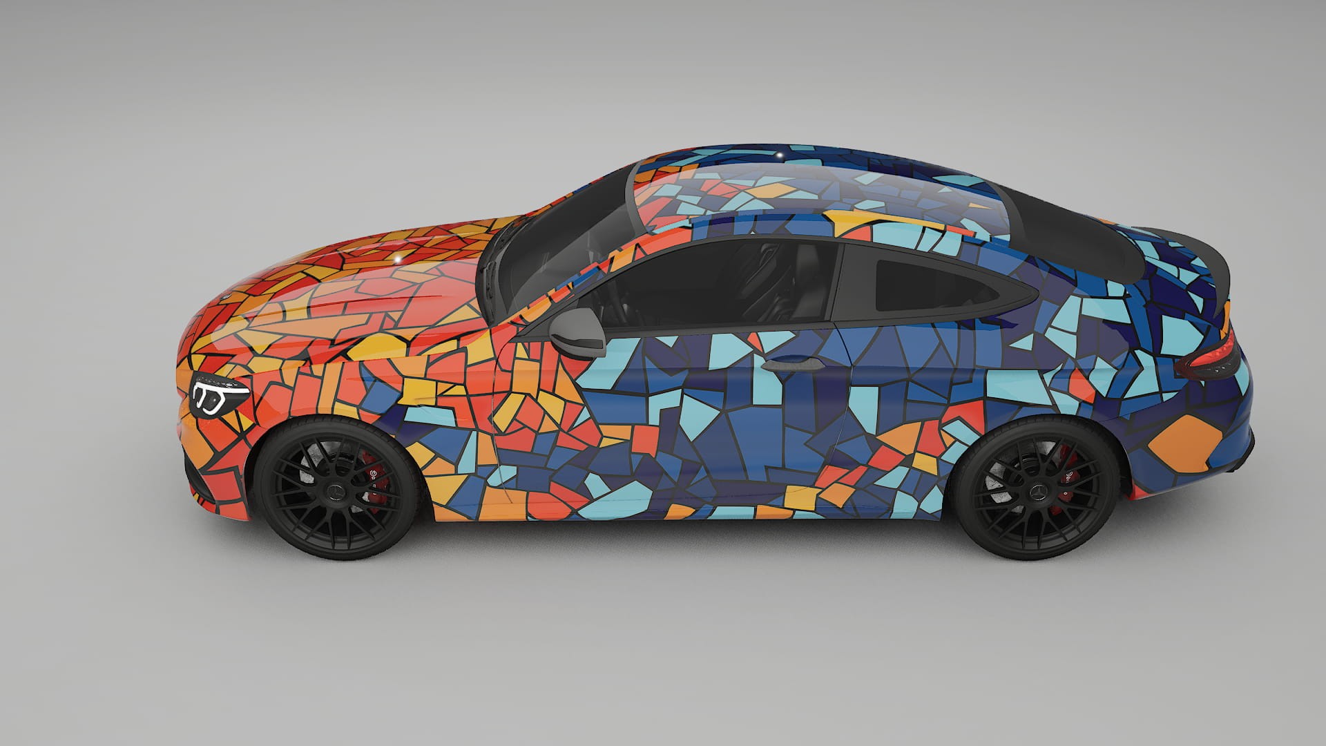 Mercedes C63 AMG W205 Coupe BARCELONA – Kit Wrap PPF Personalizat din Folie de Poliuretan Imprimabilă