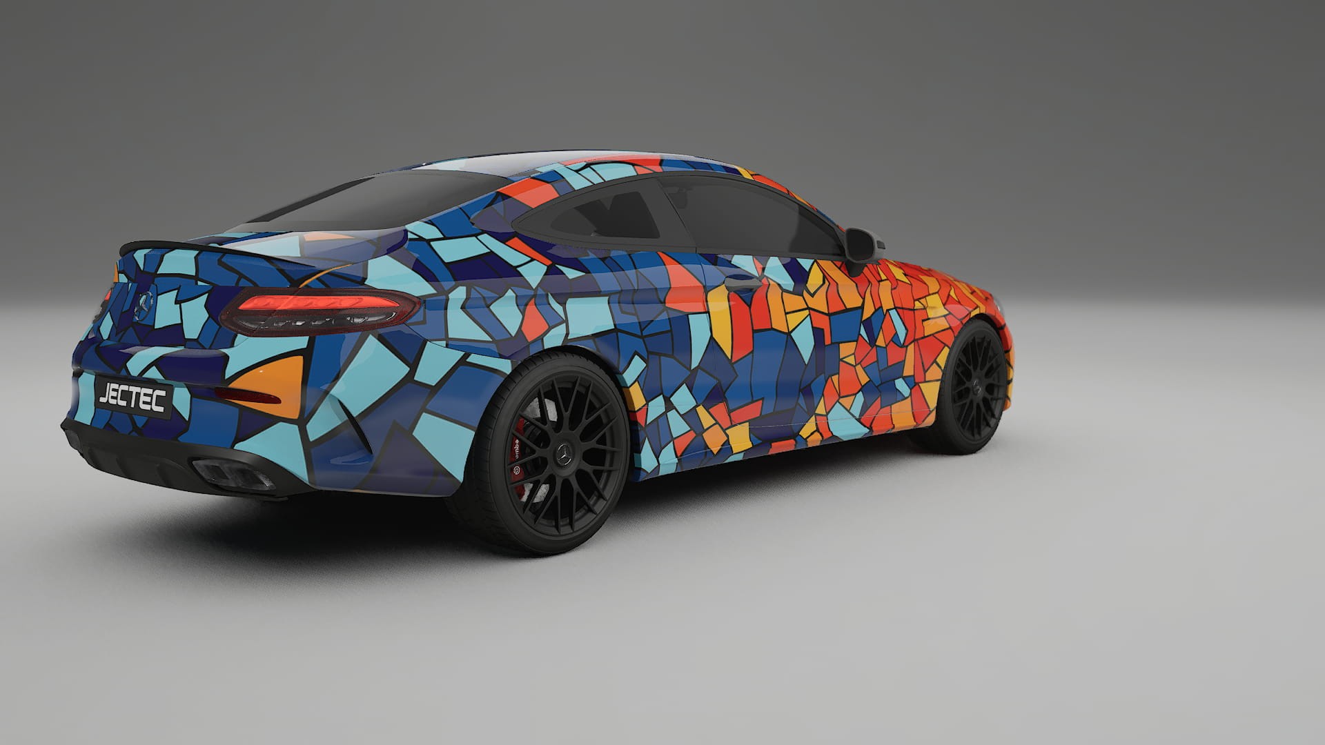 Mercedes C63 AMG W205 Coupe BARCELONA – Kit Wrap PPF Personalizat din Folie de Poliuretan Imprimabilă